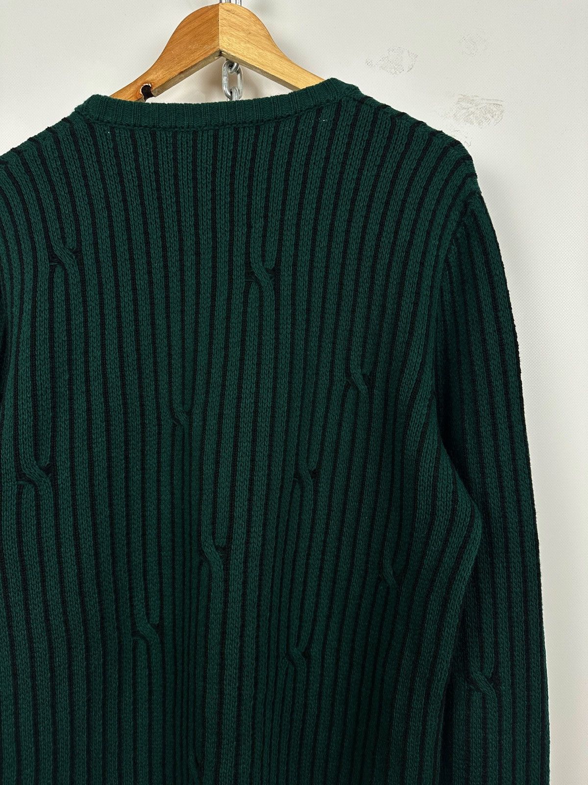 Off-White Off White Green Wool Cable Knit Sweater Size US XL / EU 56 / 4 - 14 Thumbnail
