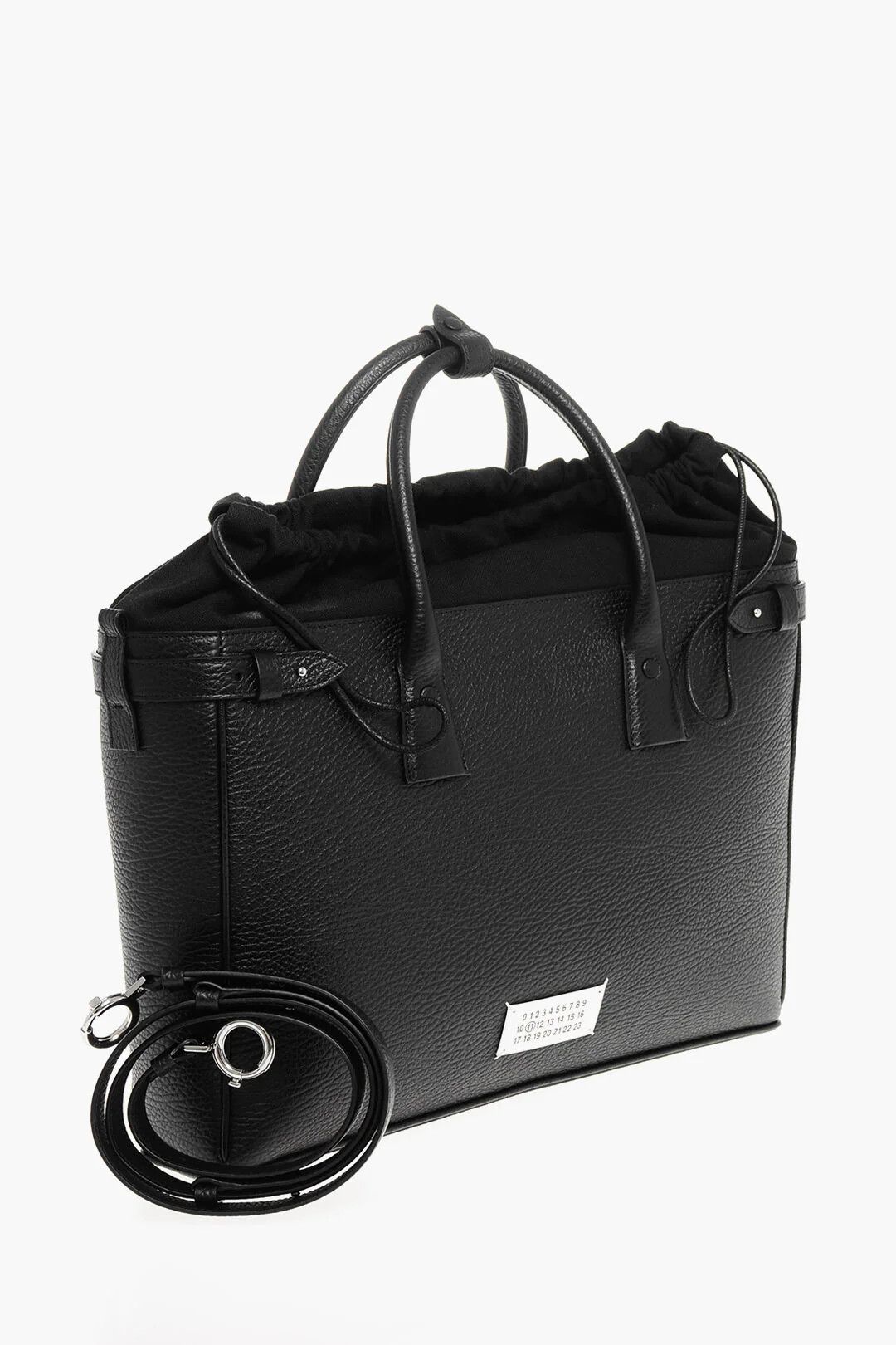 Maison Margiela og1mm0326 Size: OS / Leather Tote Bag in Black Size ONE SIZE - 3 Thumbnail