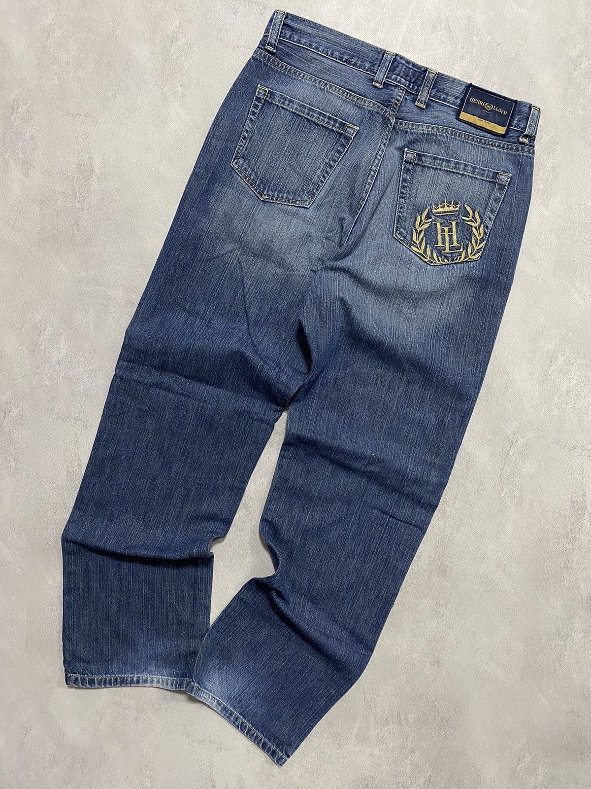 Henri Lloyd × Vintage Vintage 90s Pants Jeans Henri Lloyd Knit Back Logo Size US 32 / EU 48 - 1 Thumbnail