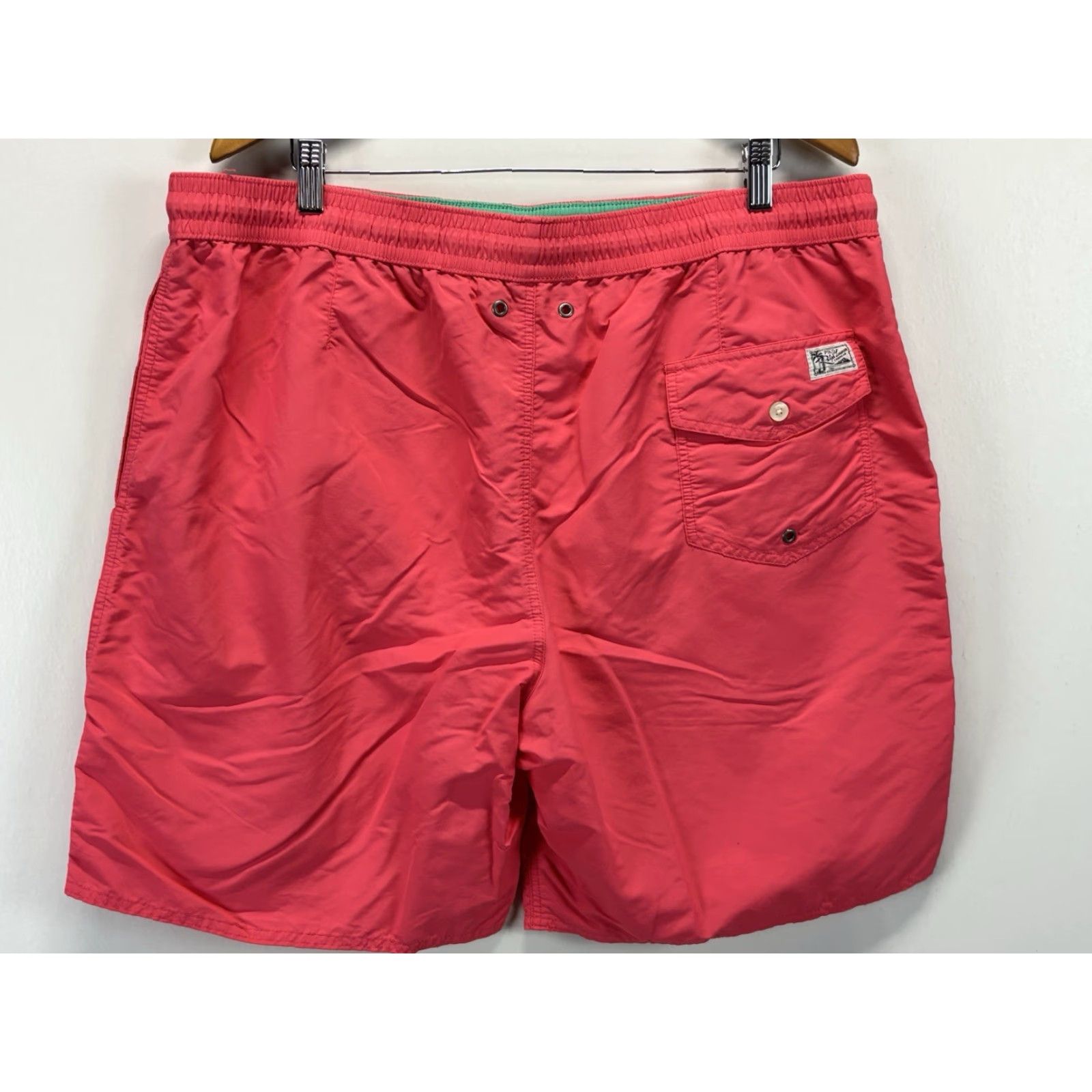 Polo Ralph Lauren Polo Ralph Lauren Men's 2XLT Salmon Pink Lined Swim Trunks Preppy Beach Pony Size US XXL / EU 58 / 5 - 3 Thumbnail