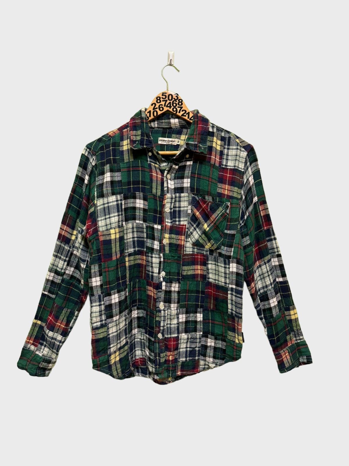 Flannel Vintage CEDAR CREST Patchwork Rebuild Flannel Shirt Size US S / EU 44-46 / 1 - 1 Thumbnail