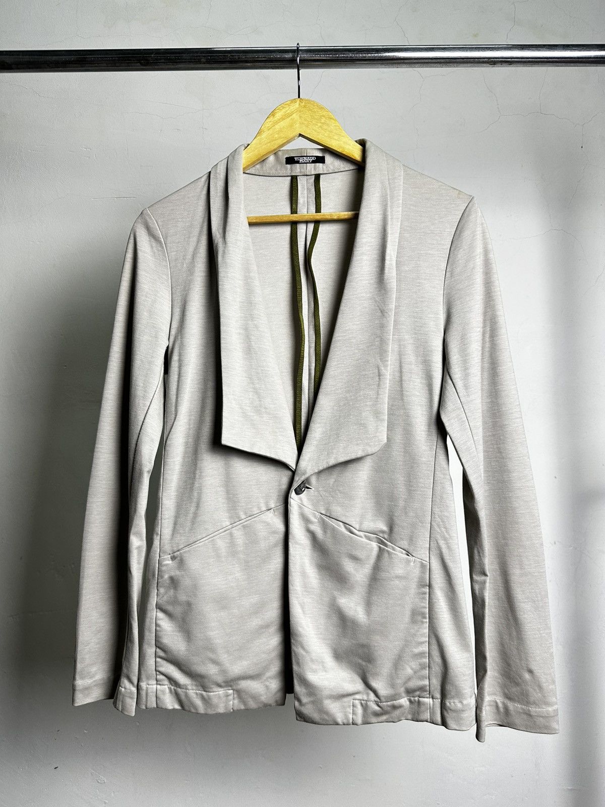 Designer × Le Grande Bleu (L.G.B.) × Tornado Mart Tornado Mart Open Front One Button Jacket Size S / US 4 / IT 40 - 1 Thumbnail