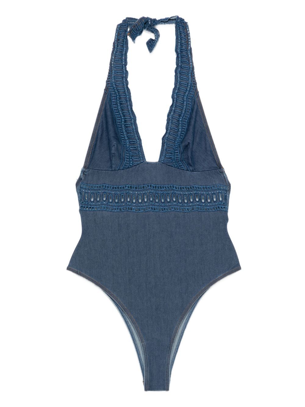 Ermanno Scervino LACE DETAIL SWIMSUIT Size L / US 10 / IT 46 - 1 Thumbnail