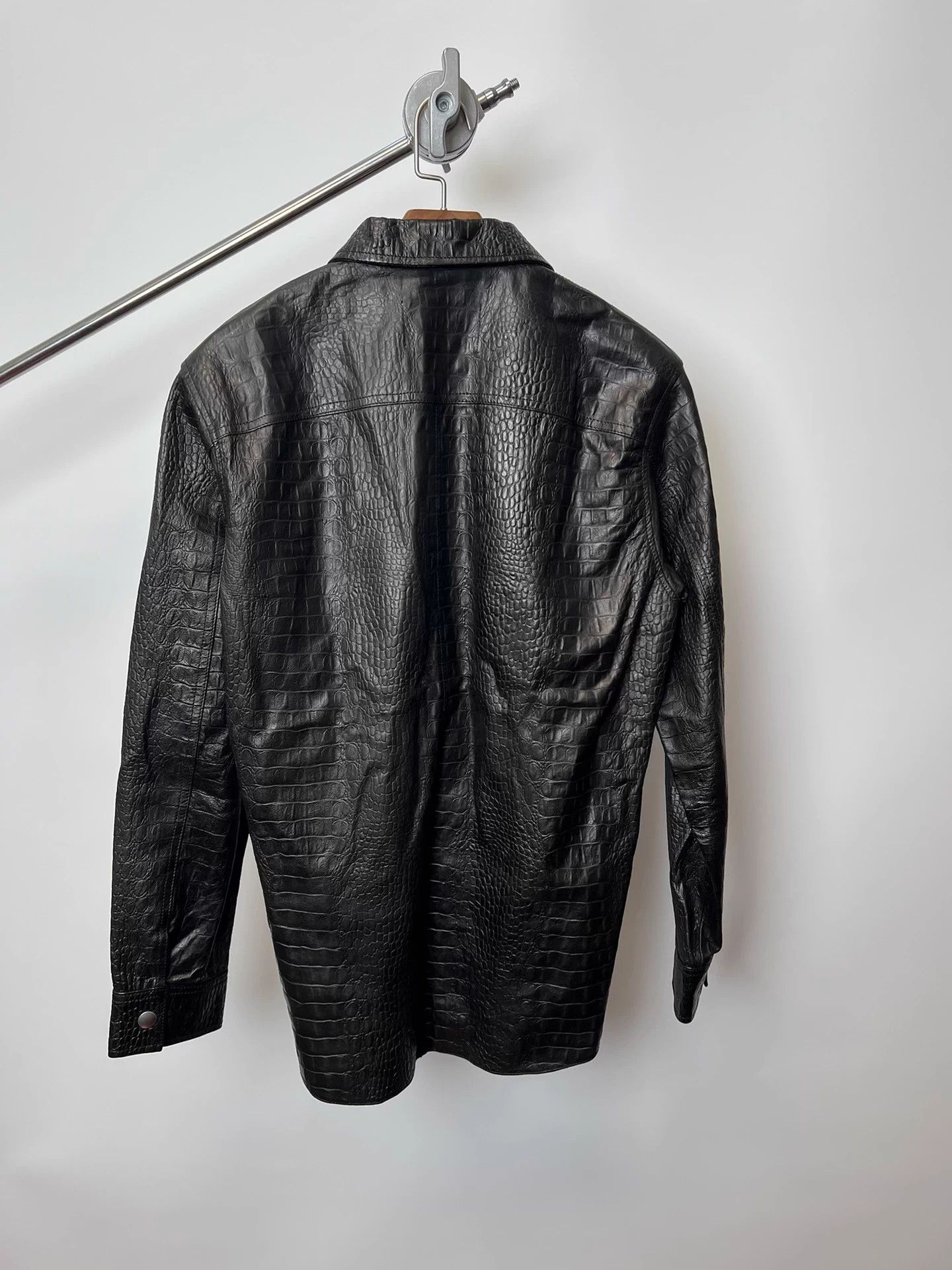 Our Legacy Our Legacy Croc Embossed Leather Jacket Size 44 Size US S / EU 44-46 / 1 - 5 Thumbnail