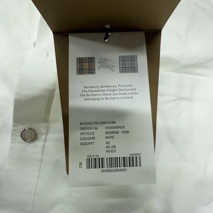 Other Burberry Burberry Cotton Long Sleeve Shirt for Men-2507 Size US L / EU 52-54 / 3 - 5 Thumbnail