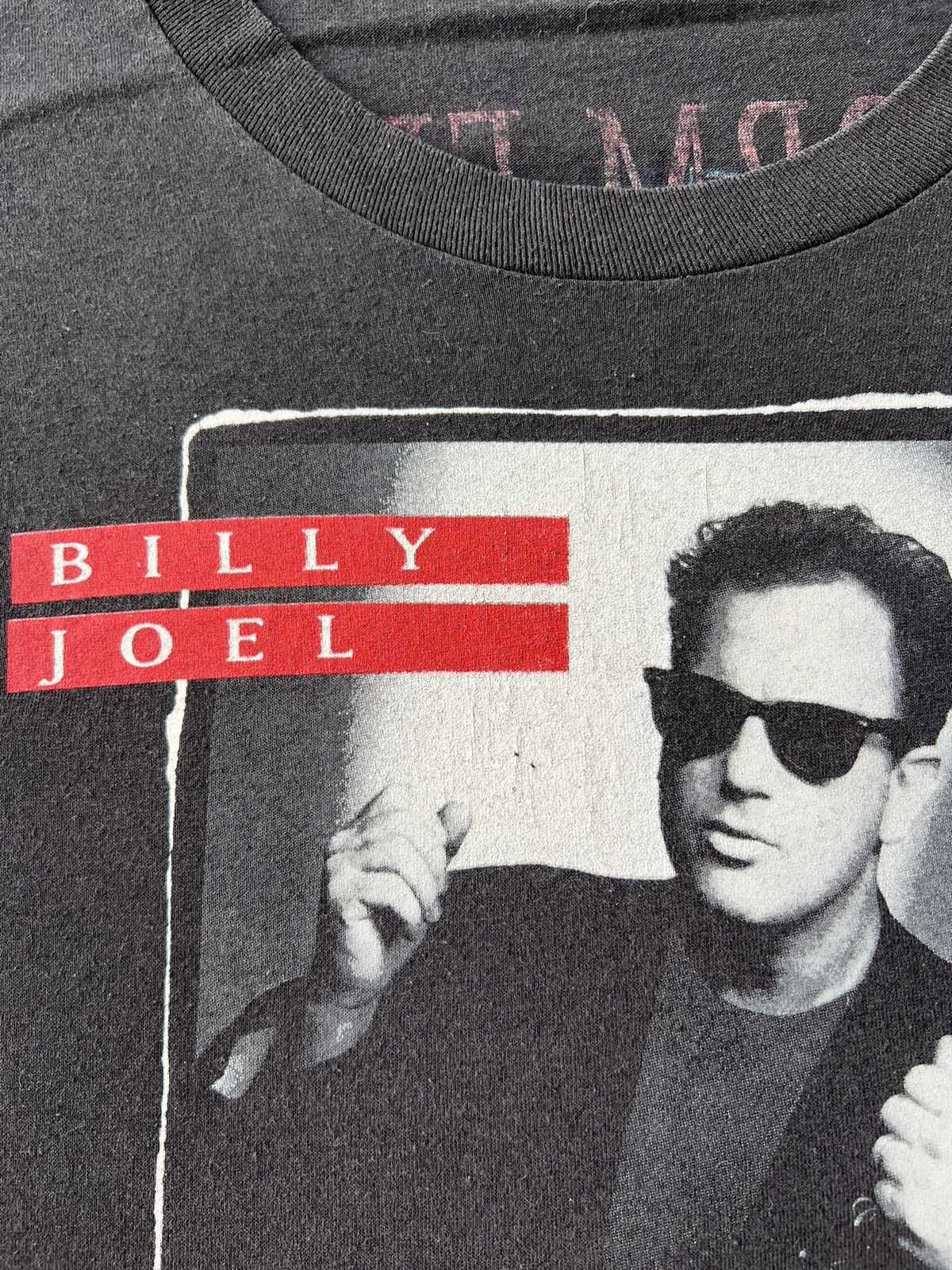 Band Tees Vintage 1989 Billy Joel Storm Front Tour 89-90 Black T-shirt Size US L / EU 52-54 / 3 - 4 Thumbnail