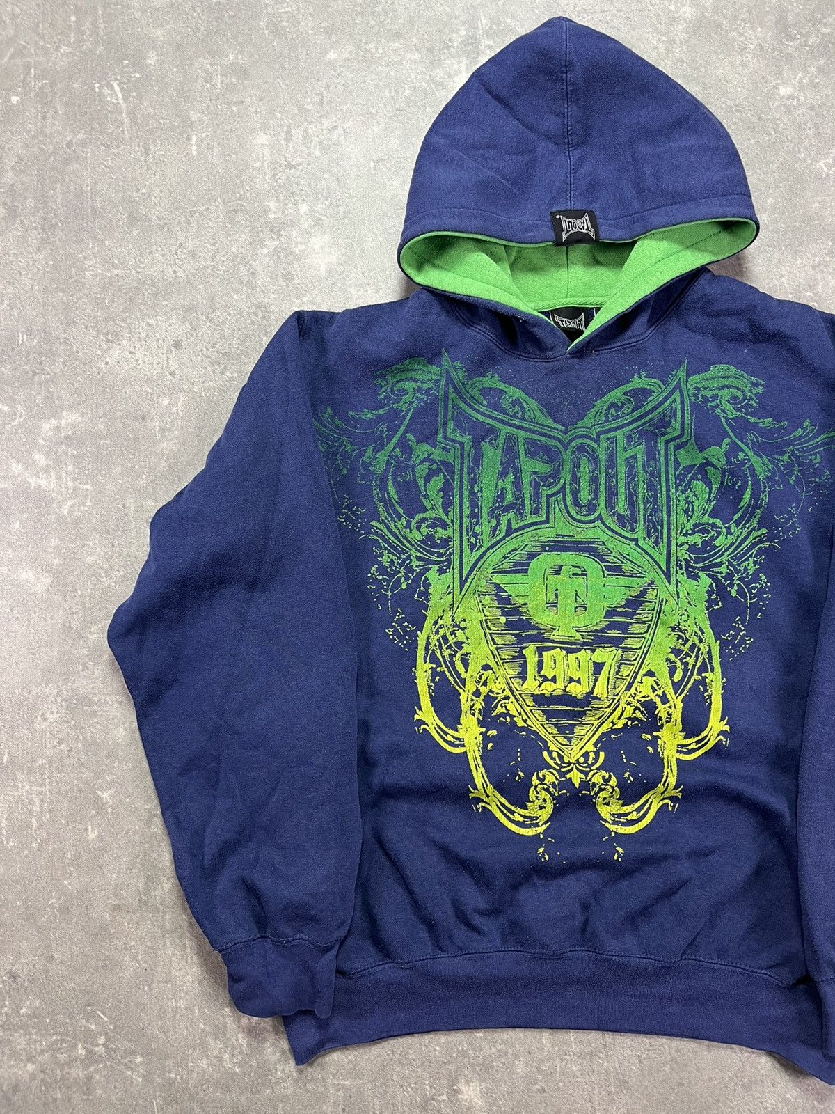 Tapout Tapout Big Tribal Logo Printed Hoodie XL XXL Affliction Size US XL / EU 56 / 4 - 3 Thumbnail