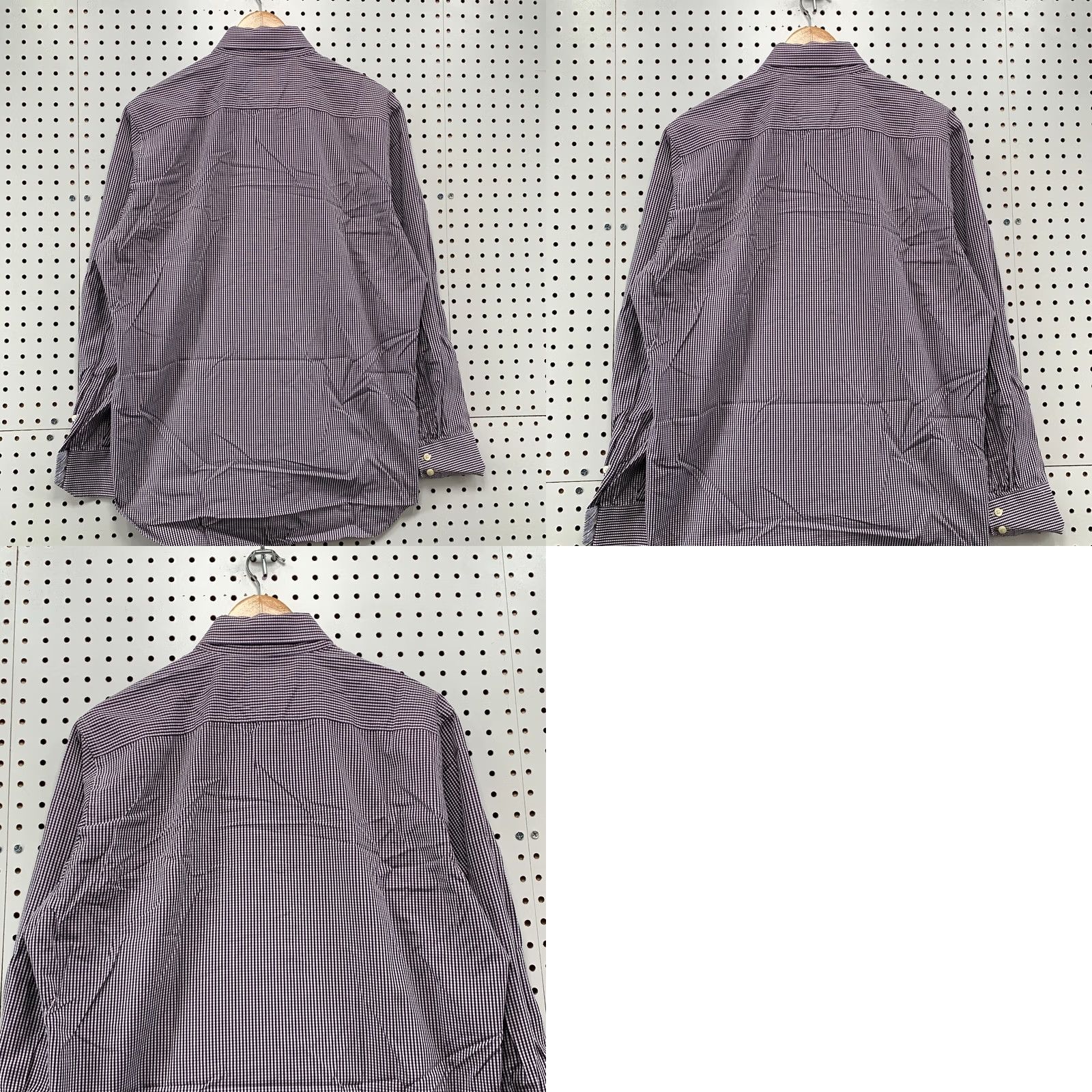 Tailorbyrd TailorByrd Button Down Shirt Purple White Check Long Sleeve Mens Large Size US L / EU 52-54 / 3 - 10 Thumbnail