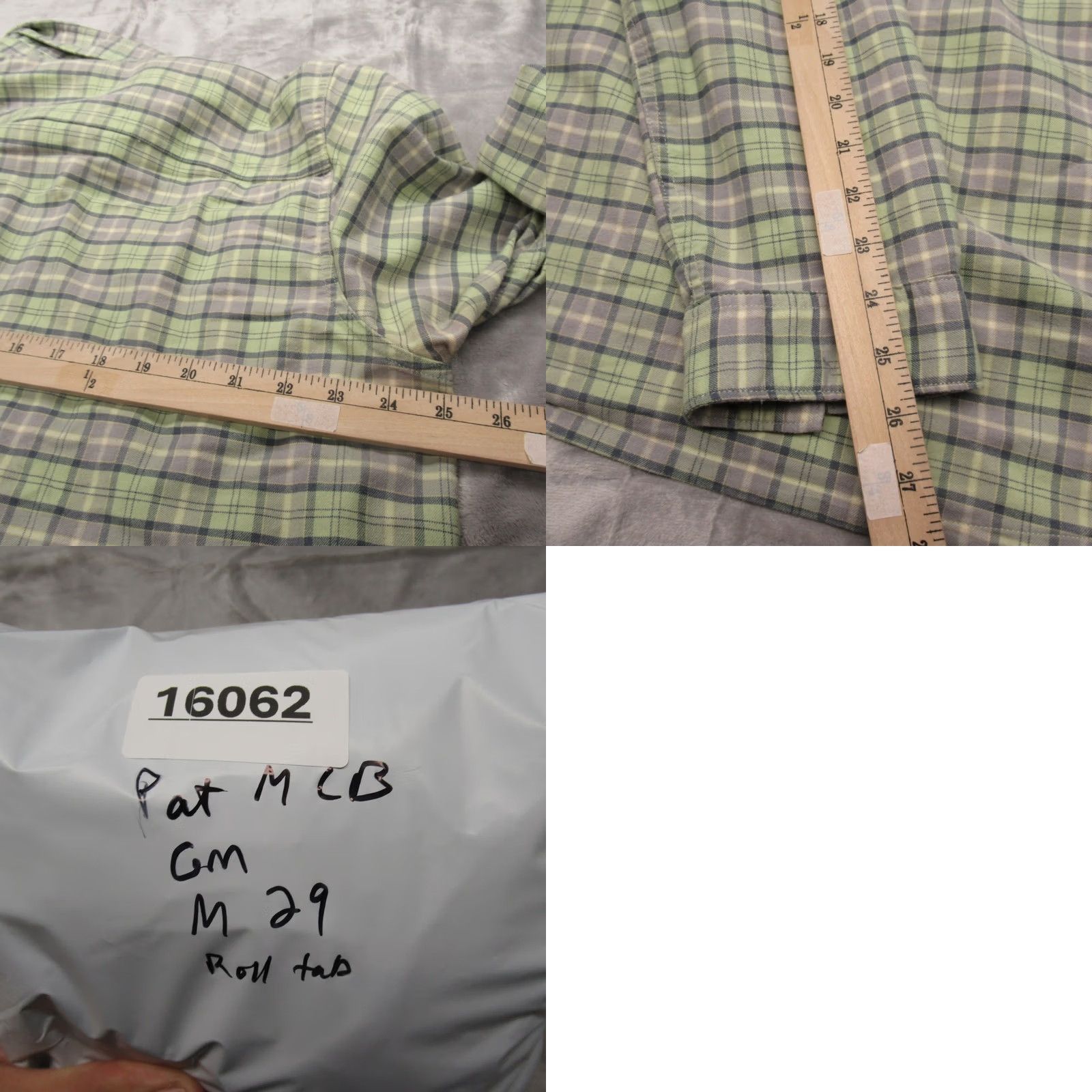 Patagonia Patagonia Shirt Men XL Green Plaid Long Sleeve Button-Up Casual Outdoor Breathable Quick Dry UV Roll Tab Size US XL / EU 56 / 4 - 9 Thumbnail