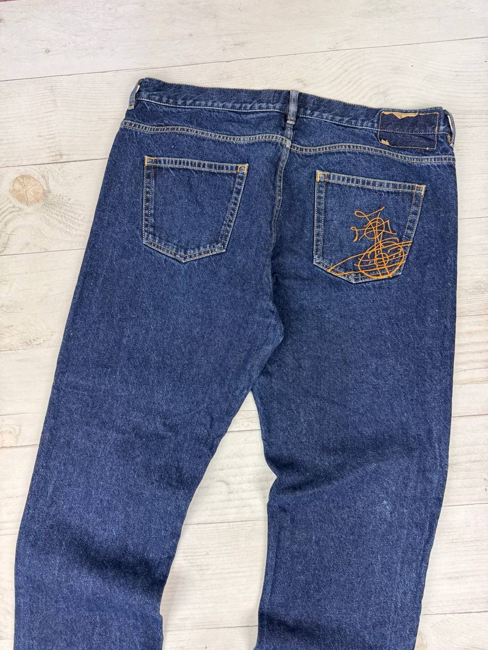 Vivienne Westwood Vivienne Westwood Big Logo Orb Denim Jeans Size US 38 / EU 54 - 11 Thumbnail