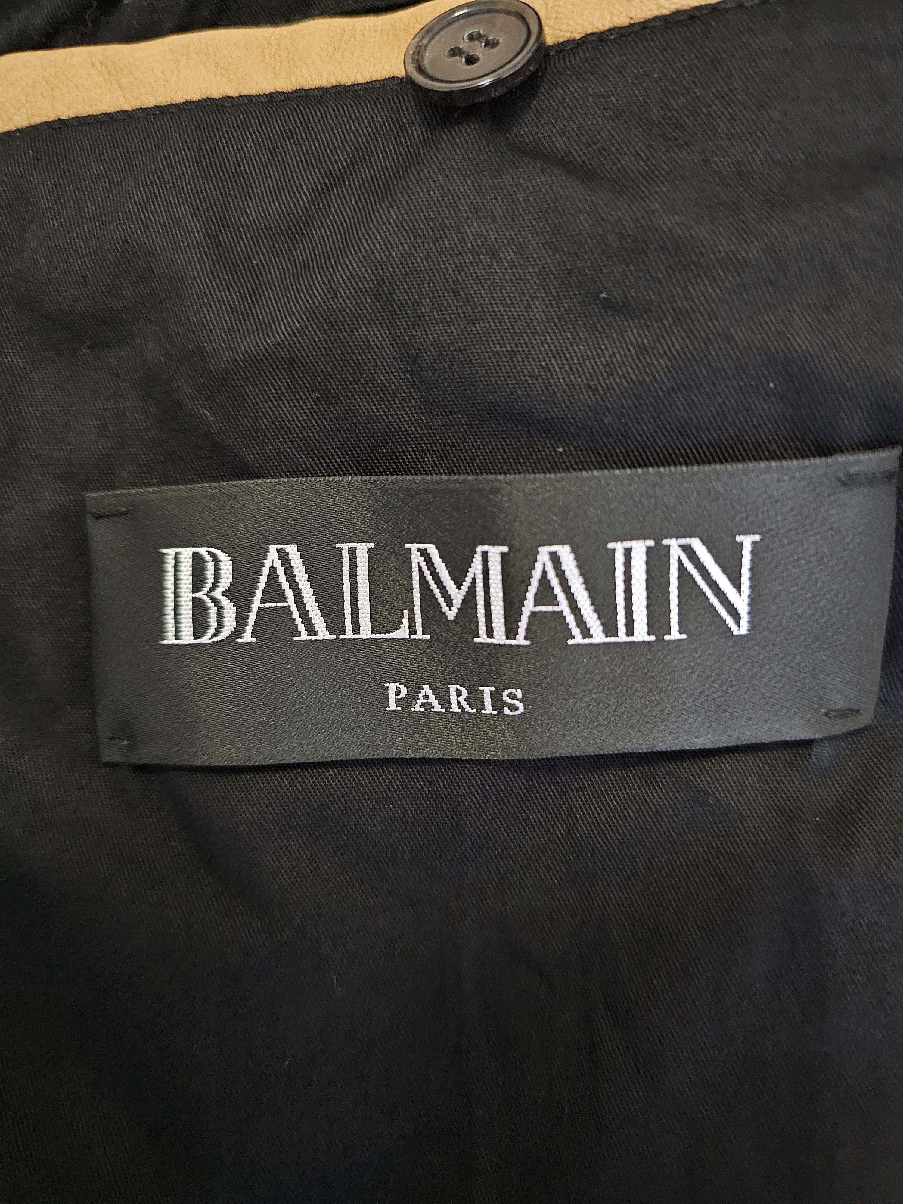 Balmain Balmain Runway Brown Hooded Biker Leather Jacket Size 54 Size US L / EU 52-54 / 3 - 5 Thumbnail