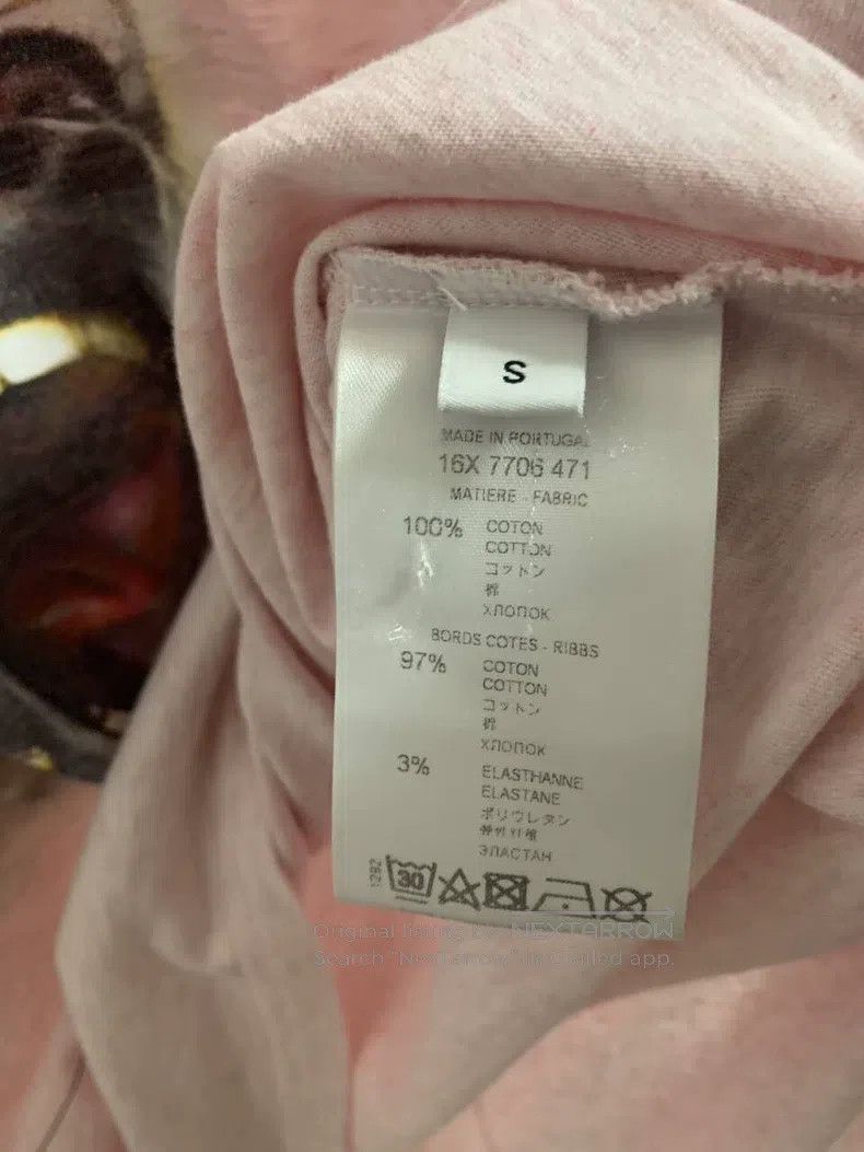 Givenchy Givenchy Rare Color Pink Double Monkey Monkey Short Sleeve Size US S / EU 44-46 / 1 - 5 Thumbnail