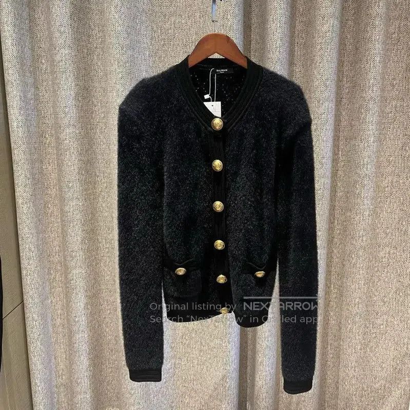 Balmain Balmain Women's Black Winter Cardigan (Size XS) . Size XS / US 0-2 / IT 36-38 - 1 Thumbnail