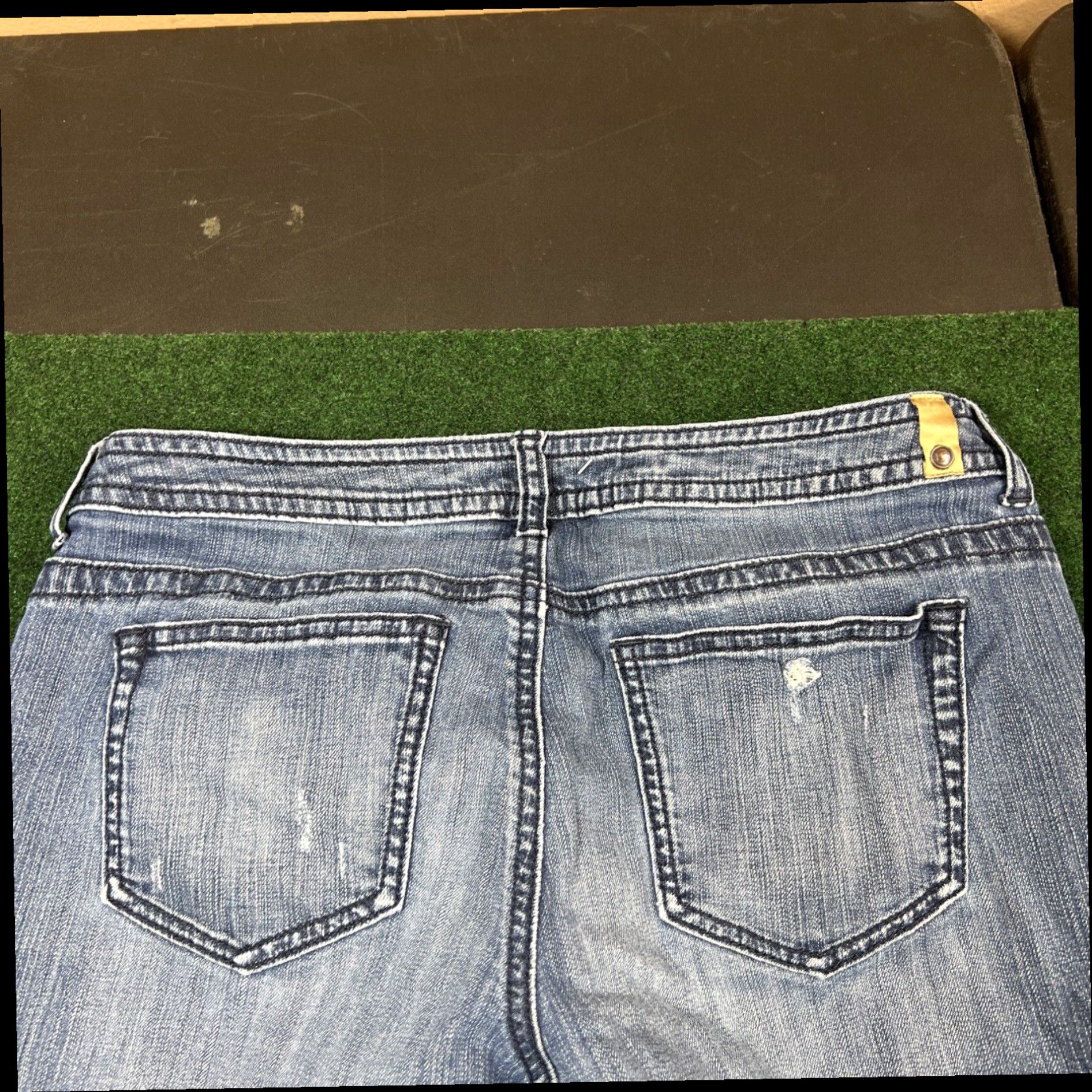 Vintage LC Lauren Conrad Ankle Skinny Cropped Jeans Womens Size 8 Med Wash Size 30" / US 8 / IT 44 - 7 Thumbnail