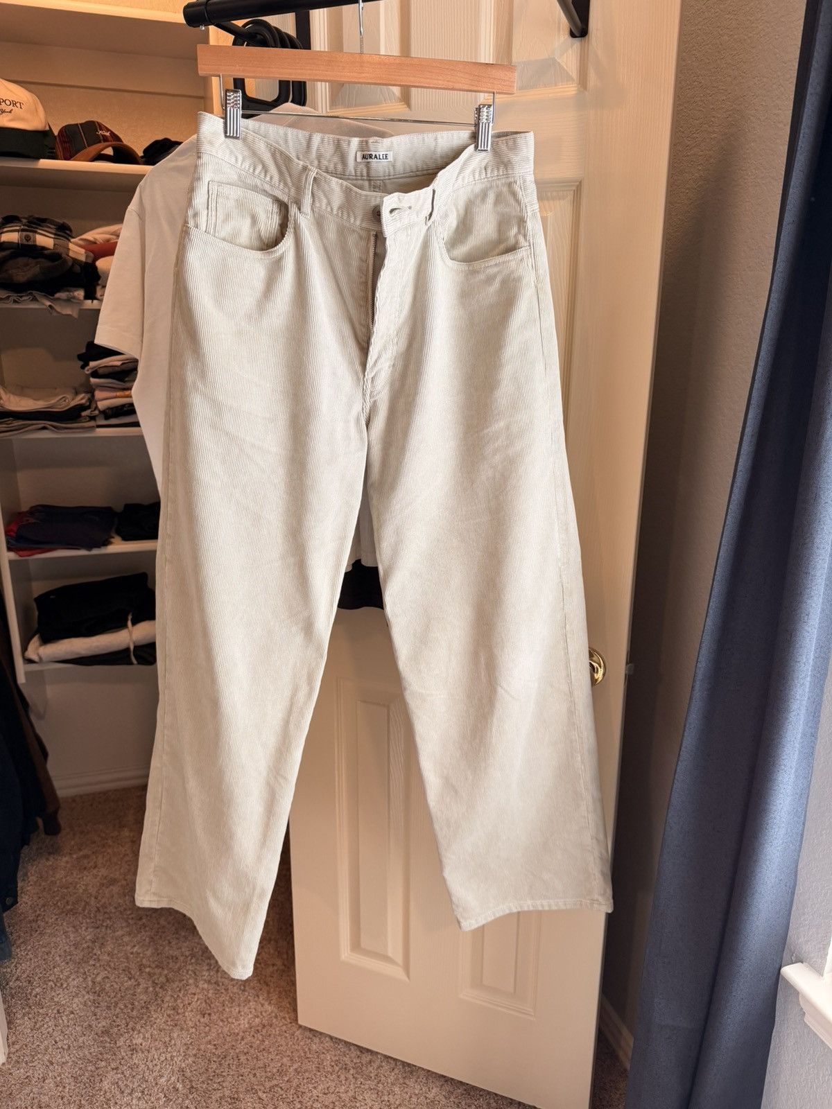 Auralee Auralee SS25 White Khaki Corduroy Pants Size 4 Size US 32 / EU 48 - 1 Thumbnail