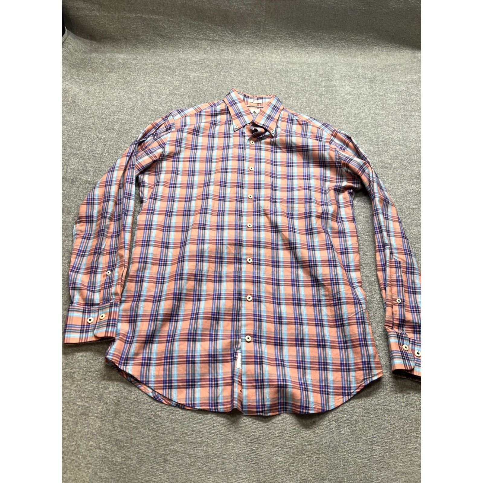 Peter Millar Peter Millar Shirt Mens Medium Button-Down Plaid Long Sleeve Cotton Size US M / EU 48-50 / 2 - 2 Thumbnail