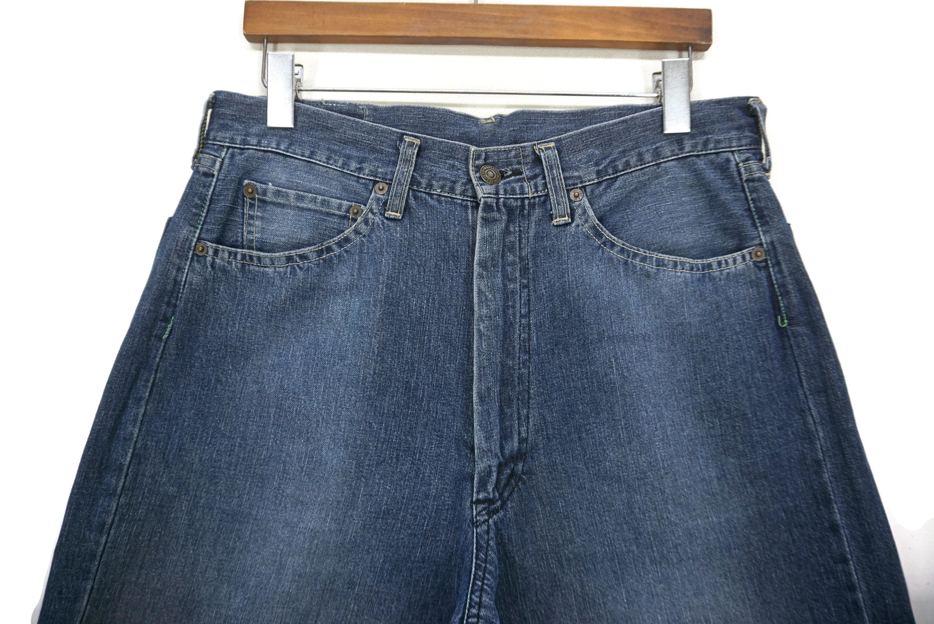 Japanese Brand Bartack Jeans Size W32xL26 System-U Baggy Cropped Jorts Size US 32 / EU 48 - 4 Thumbnail