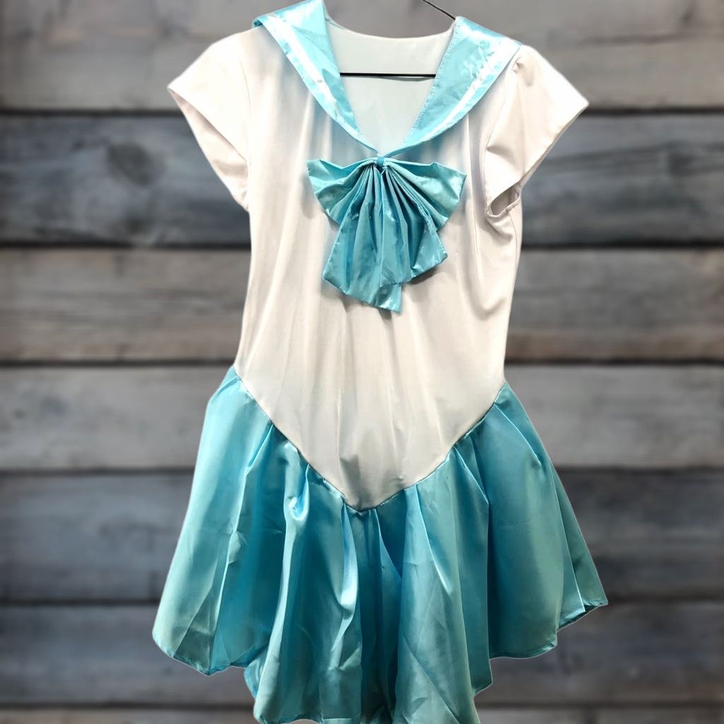 Vintage VINTAGE Sailor Moon Sailor Mercury Costume Womens S/M Blue Cosplay Size ONE SIZE - 1 Thumbnail