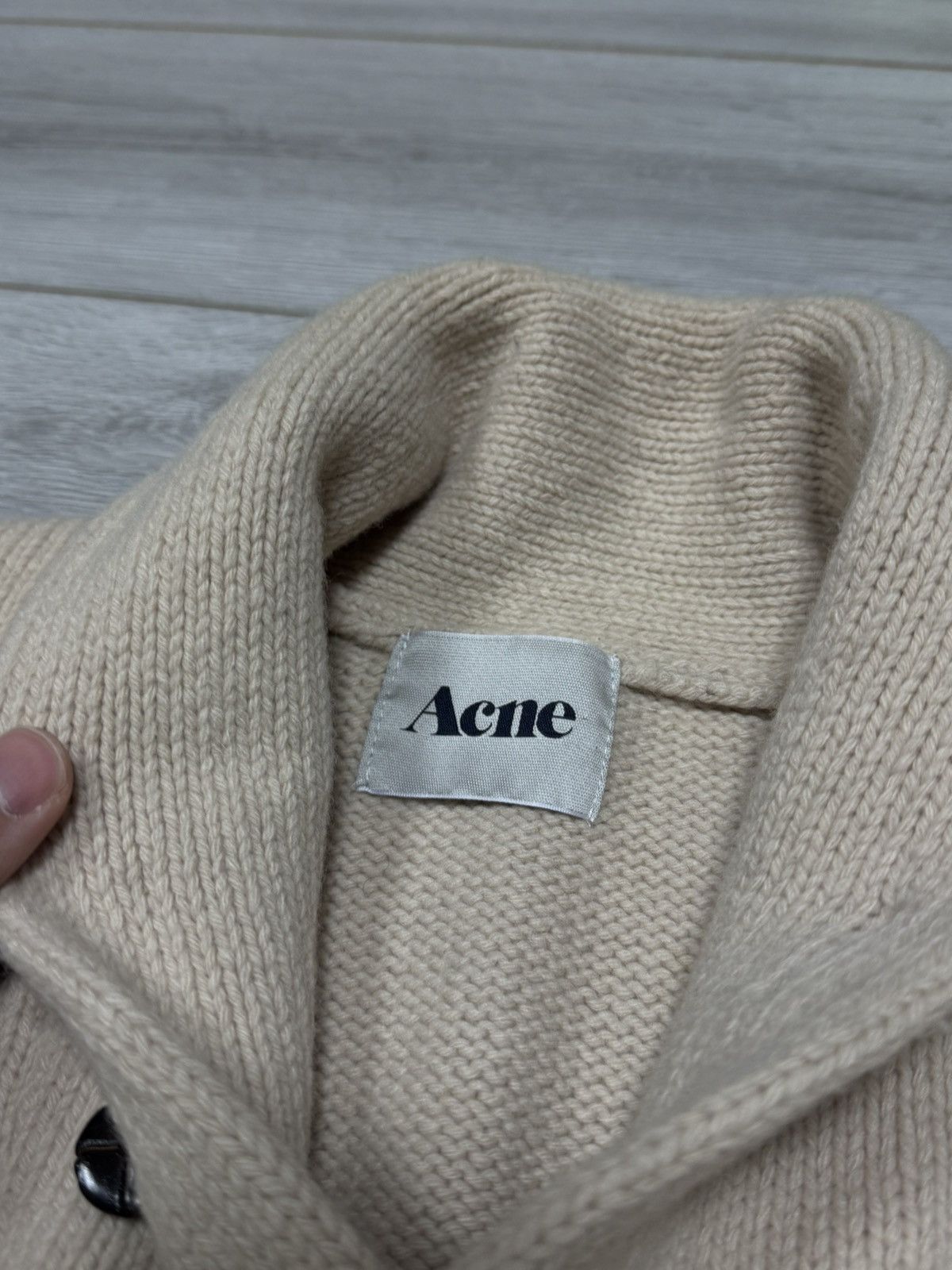 Acne Studios Acne Studios Normandie Wool Knit Sweater buttons Size US S / EU 44-46 / 1 - 4 Thumbnail