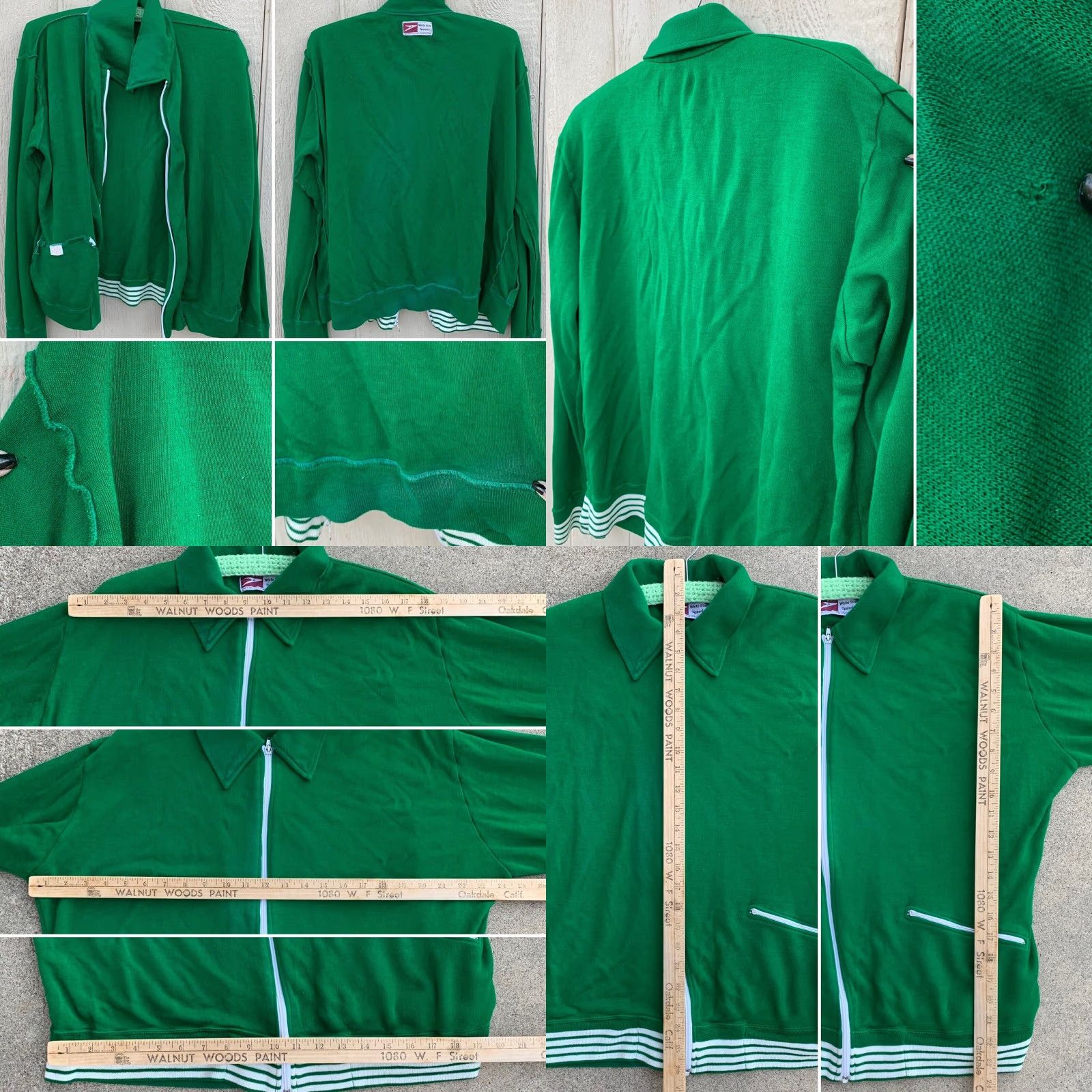 Vintage VINTAGE White Stag Speedo track jacket Mens Jacket L White 90s Vintage Winter Spring Summer Fall Japan Zip Size US L / EU 52-54 / 3 - 8 Thumbnail