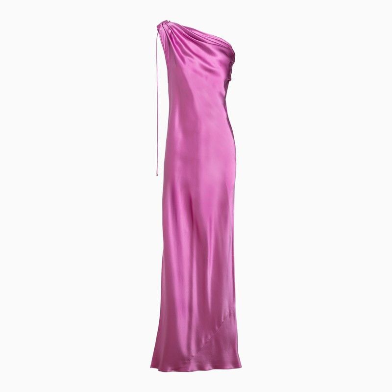 image of Max Mara Pianoforte One-Piece Peony Silk Dress in Pink, Women's (Size Small)