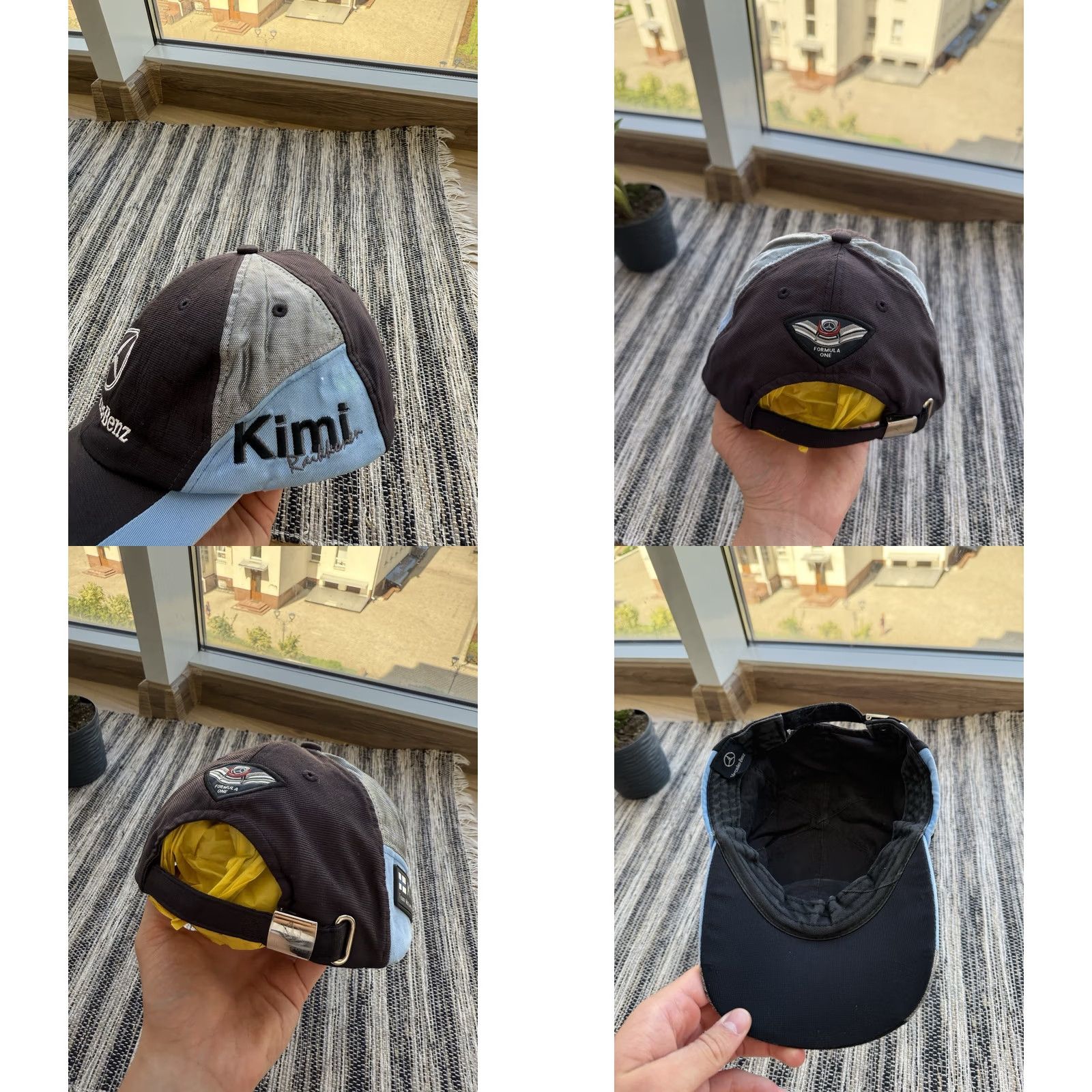 Mercedes-Benz VINTAGE Mercedes Benz Racing Snapback Cap Formula 1 Kimi Black One Size Mens Cap Snapback Size ONE SIZE - 8 Thumbnail