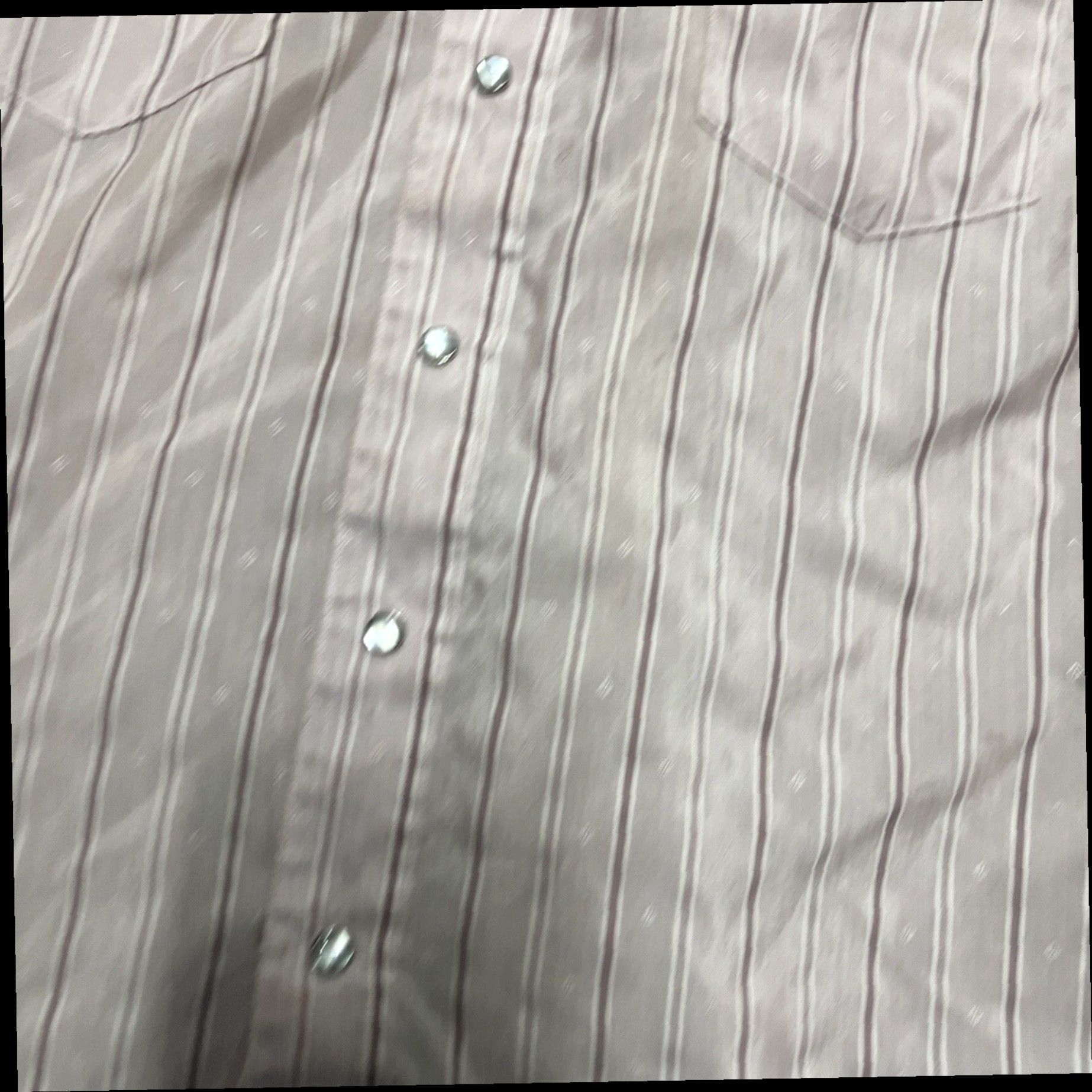 Wrangler Vintage Wrangler Shirt Men 16.5x35 Large Pink Striped Pearl Snap Western USA Size US L / EU 52-54 / 3 - 4 Thumbnail