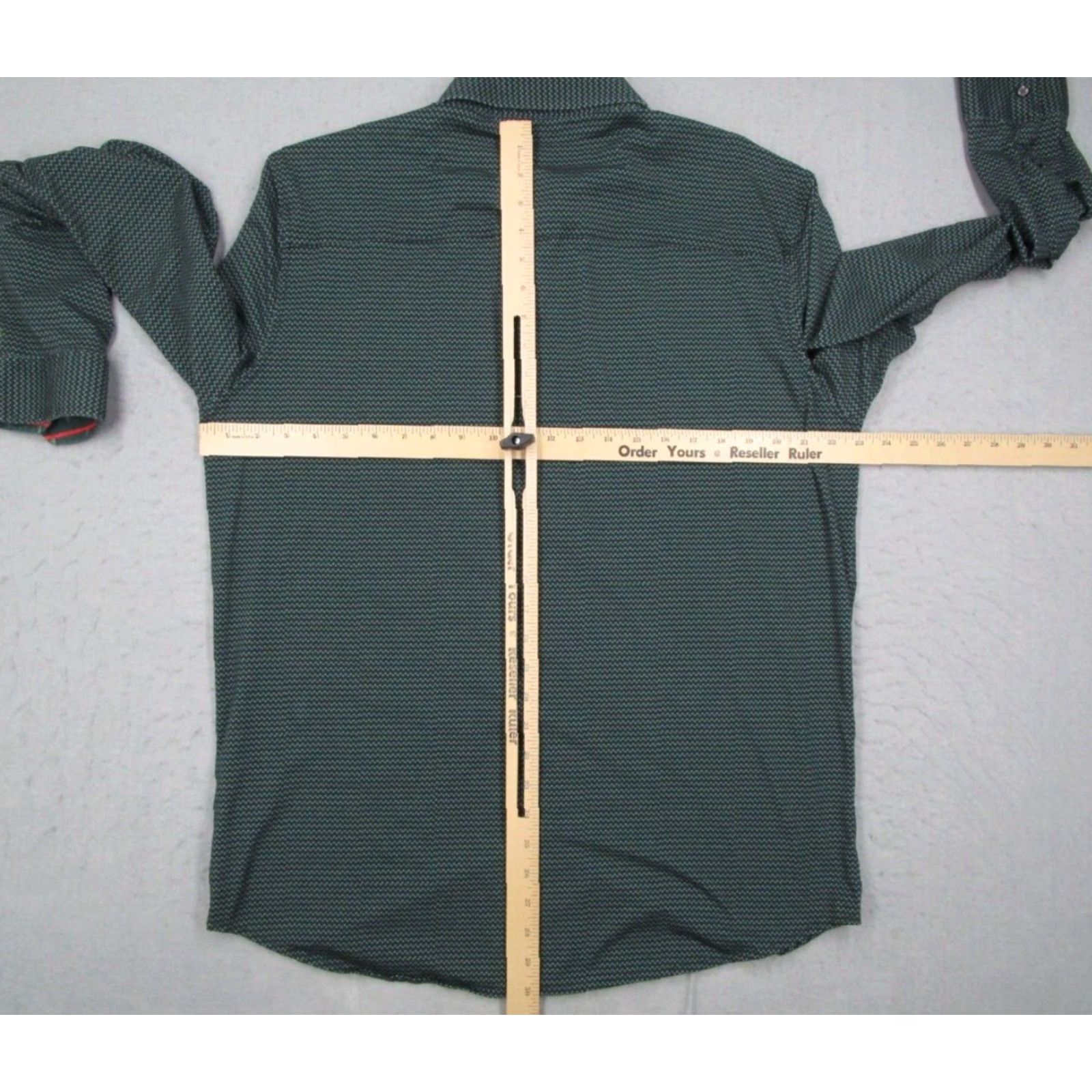 Vintage Buttercloth Men's Regular Fit Long Sleeve Button Up Green Cotton Blend Shirt XL Size US XL / EU 56 / 4 - 6 Thumbnail