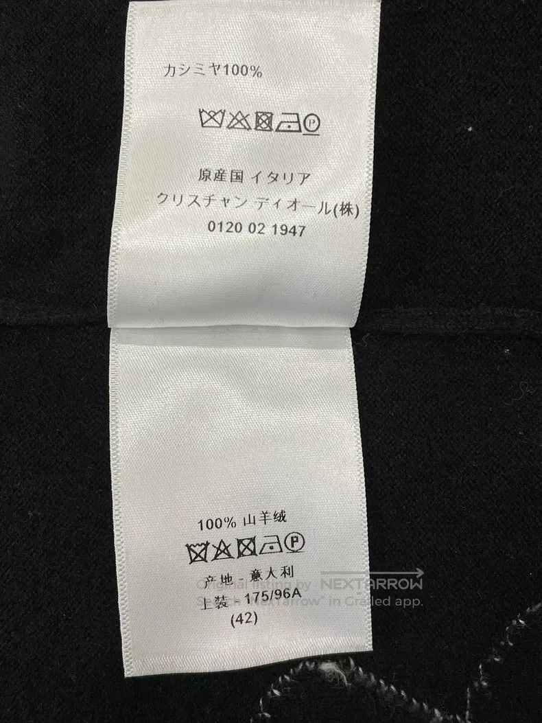 Dior Dior Black and white colour block printed cashmere sweater Size M / US 6-8 / IT 42-44 - 5 Thumbnail
