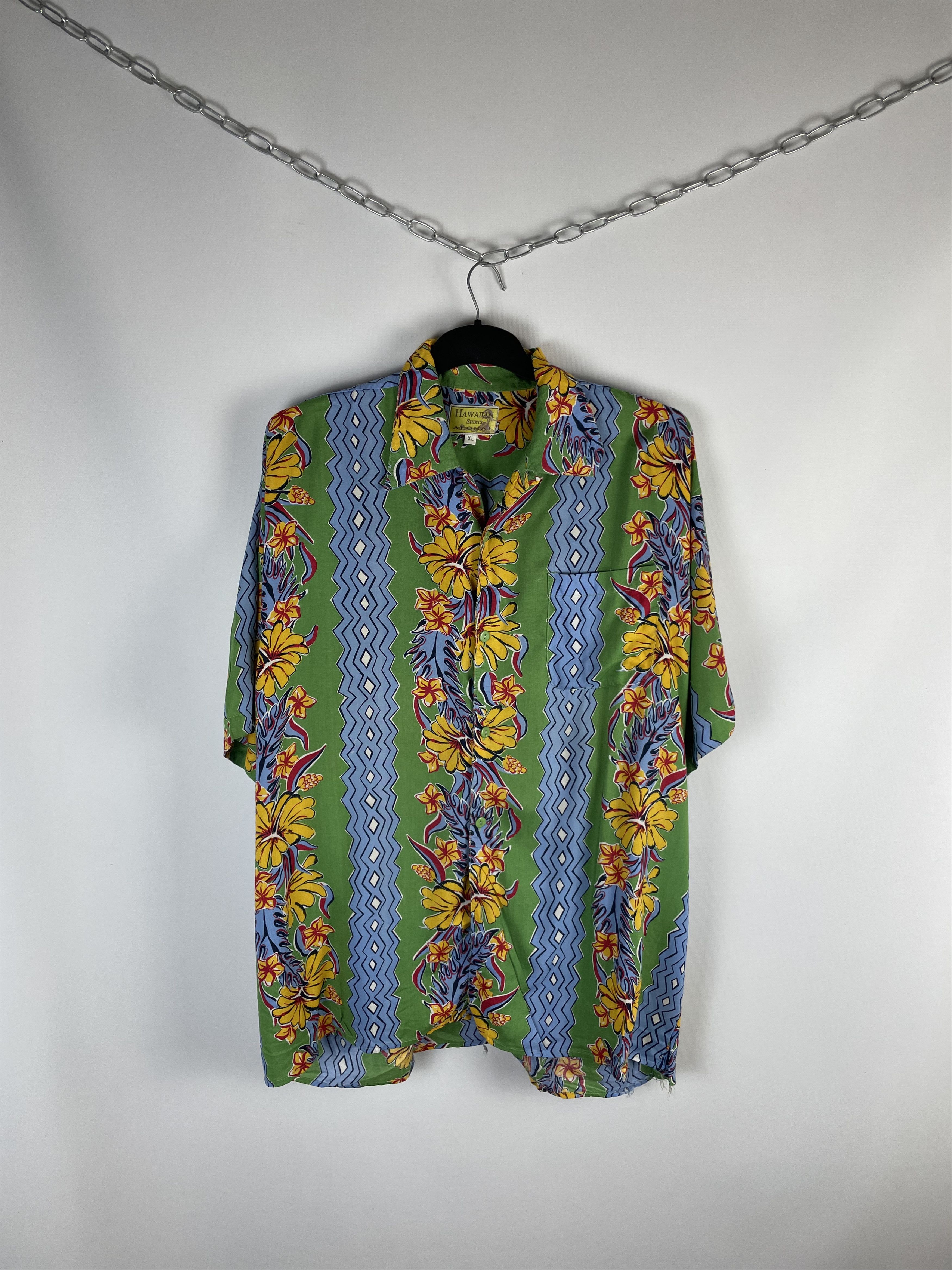 Vintage Vintage Crazy Aloha Hawaiian Shirt Size US XL / EU 56 / 4 - 1 Thumbnail