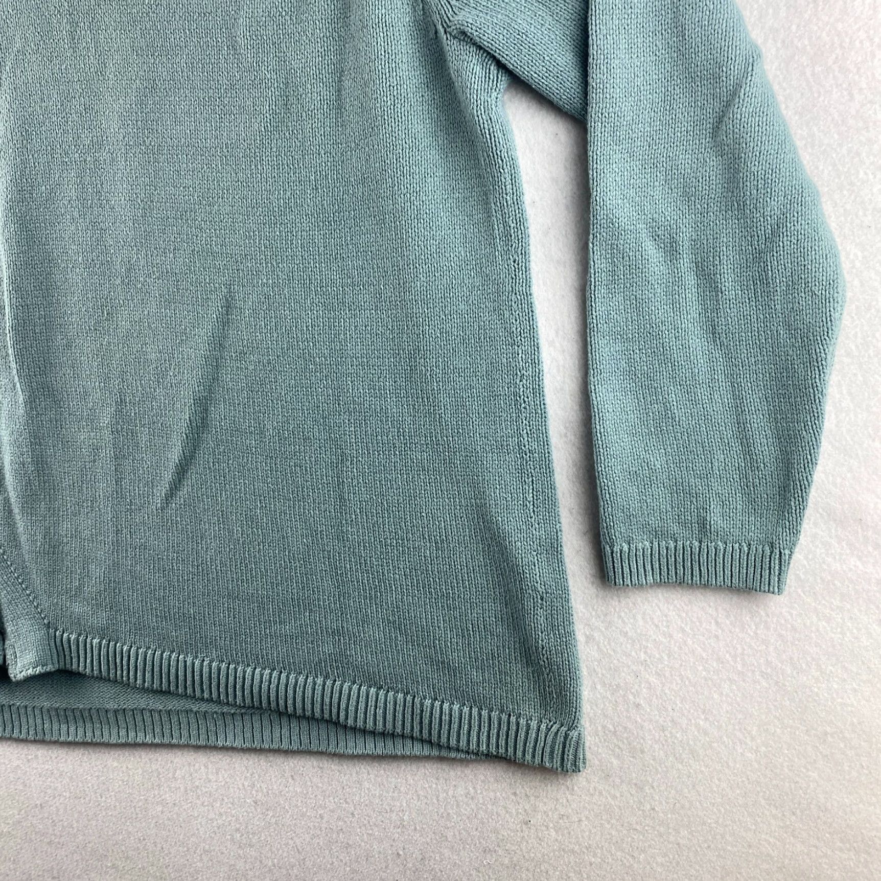 Vintage Rock & Republic Sweater Womens 2XL Blue Pullover Long Sleeve Lace Side Tie Size XXL / US 16-18 / IT 52-54 - 6 Thumbnail