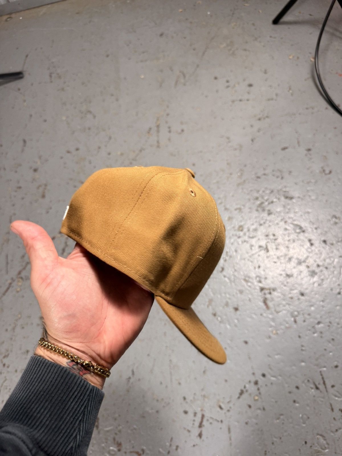 New Era Tan White Sox Fitted Hat 6 7/8 Size ONE SIZE - 4 Thumbnail