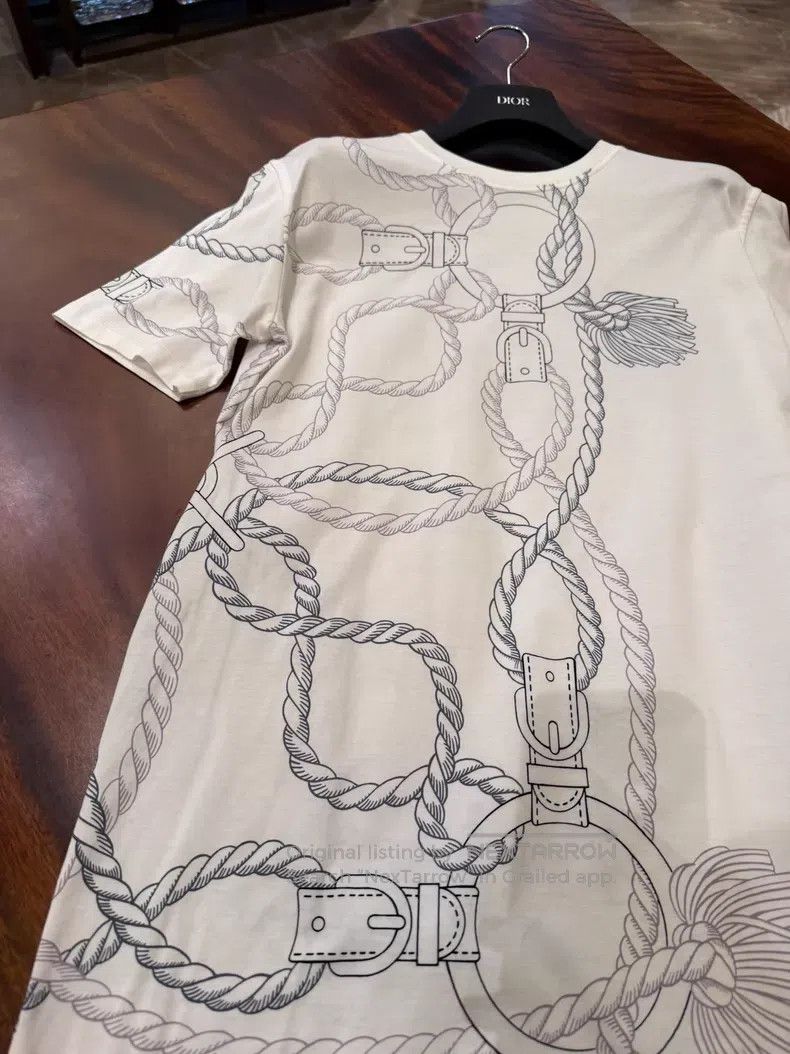 Hermes Hermes Dress, Classic Chain Pattern, 100% Cotton, Skin-fri Size XS / US 0-2 / IT 36-38 - 3 Thumbnail