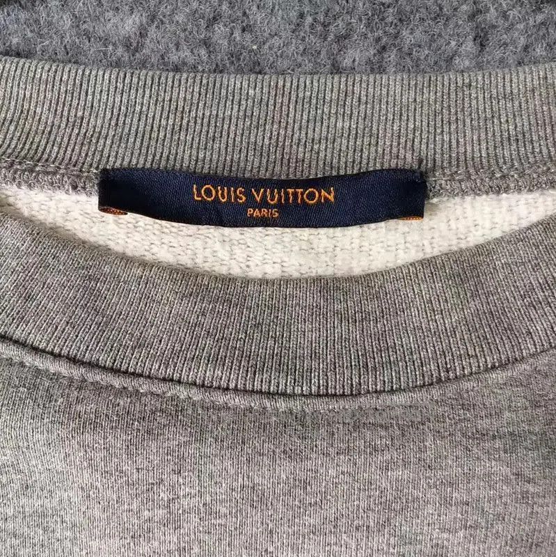 Louis Vuitton Louis Vuitton Gray Cotton Men's Sweatshirt XXL . Size US XXL / EU 58 / 5 - 3 Thumbnail