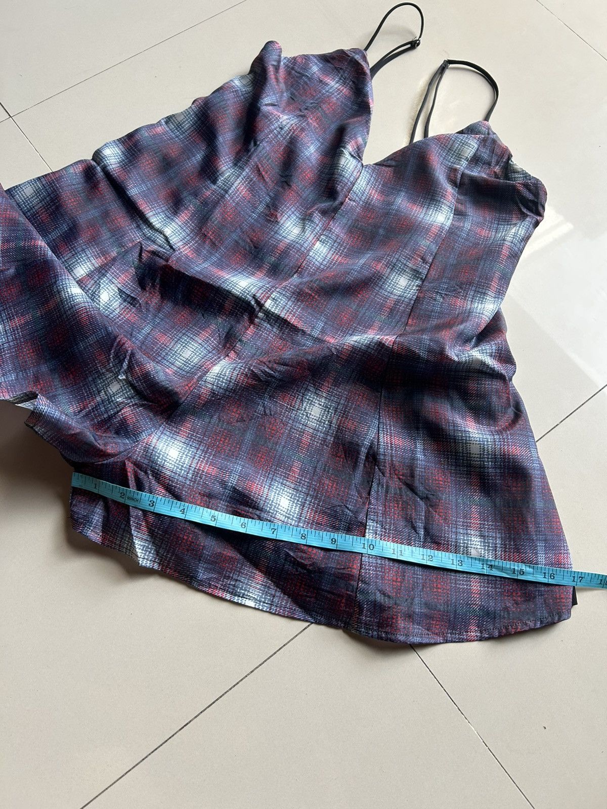 Univ Sleeveless Plaid Scoop Back Romper