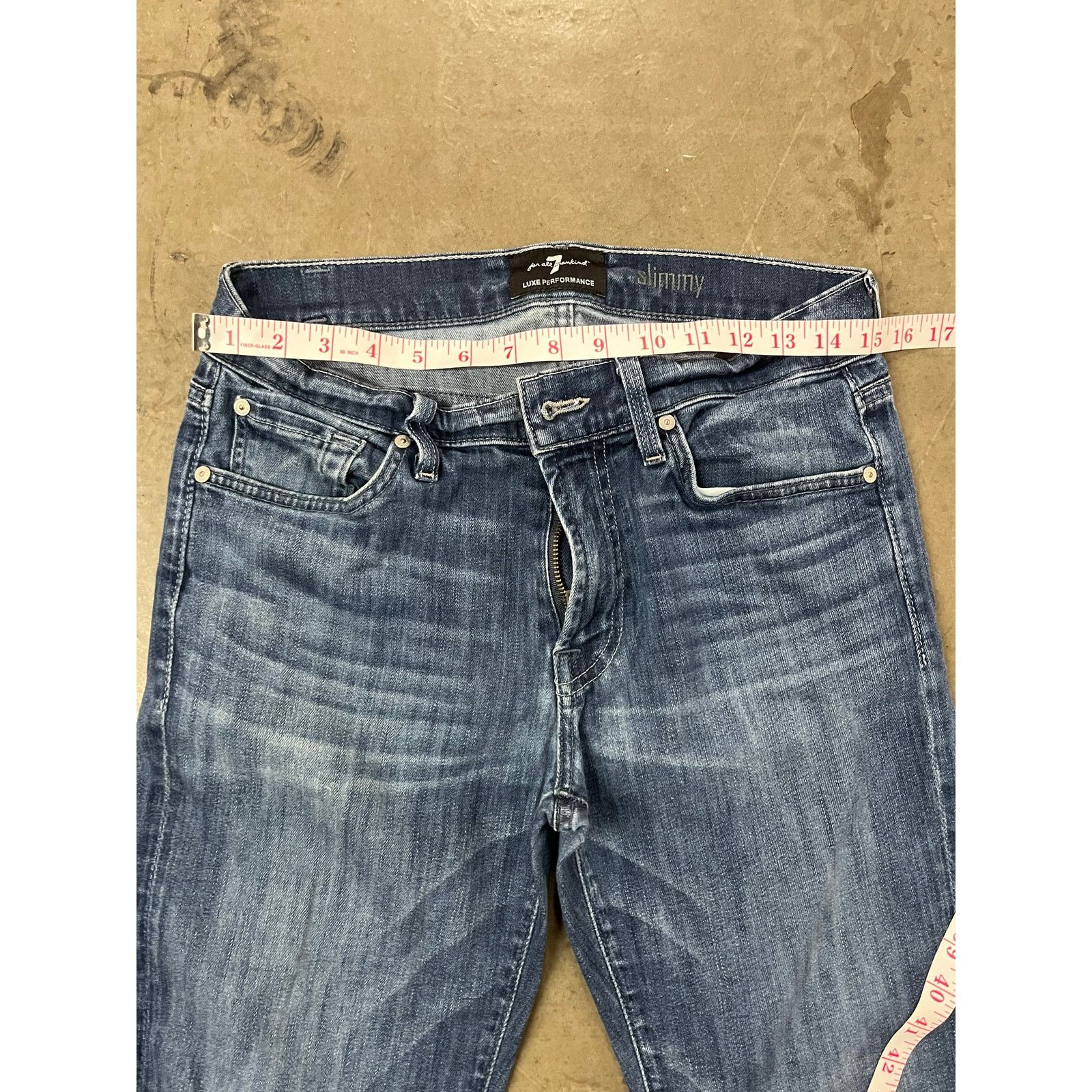 7 For All Mankind 7 For All Mankind - Slimmy / medium wash / 31x 27 Size US 31 - 6 Thumbnail