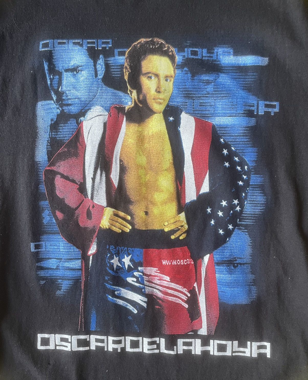 Vintage Oscar De La Hoya Boxing T-Shirt - 2003 Night of Champions Size US L / EU 52-54 / 3 - 3 Thumbnail