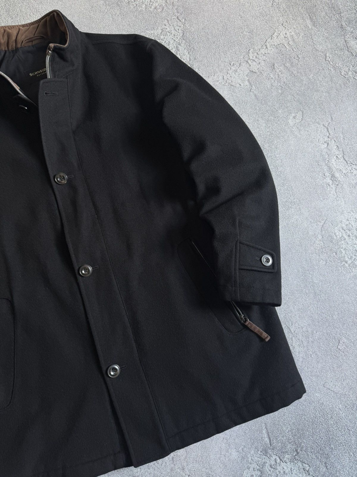 Designer Schneiders Salzburg Gore-Tex zip wool coat jacket long Size US XL / EU 56 / 4 - 3 Thumbnail
