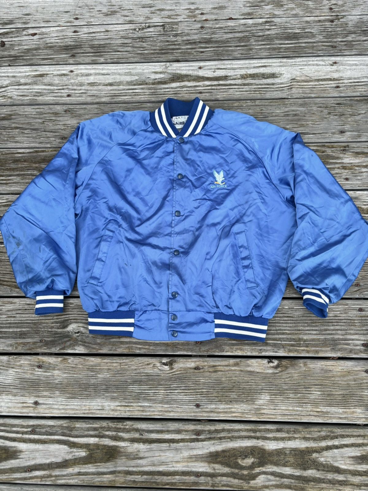 Vintage Vintage 80s/70s US Air Force satin jacket Size US XL / EU 56 / 4 - 1 Thumbnail