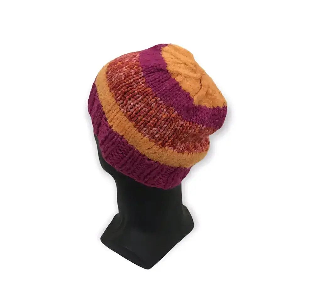Japanese Brand Japanese Brand Multicolour Beanie Hat Size ONE SIZE - 2 Thumbnail