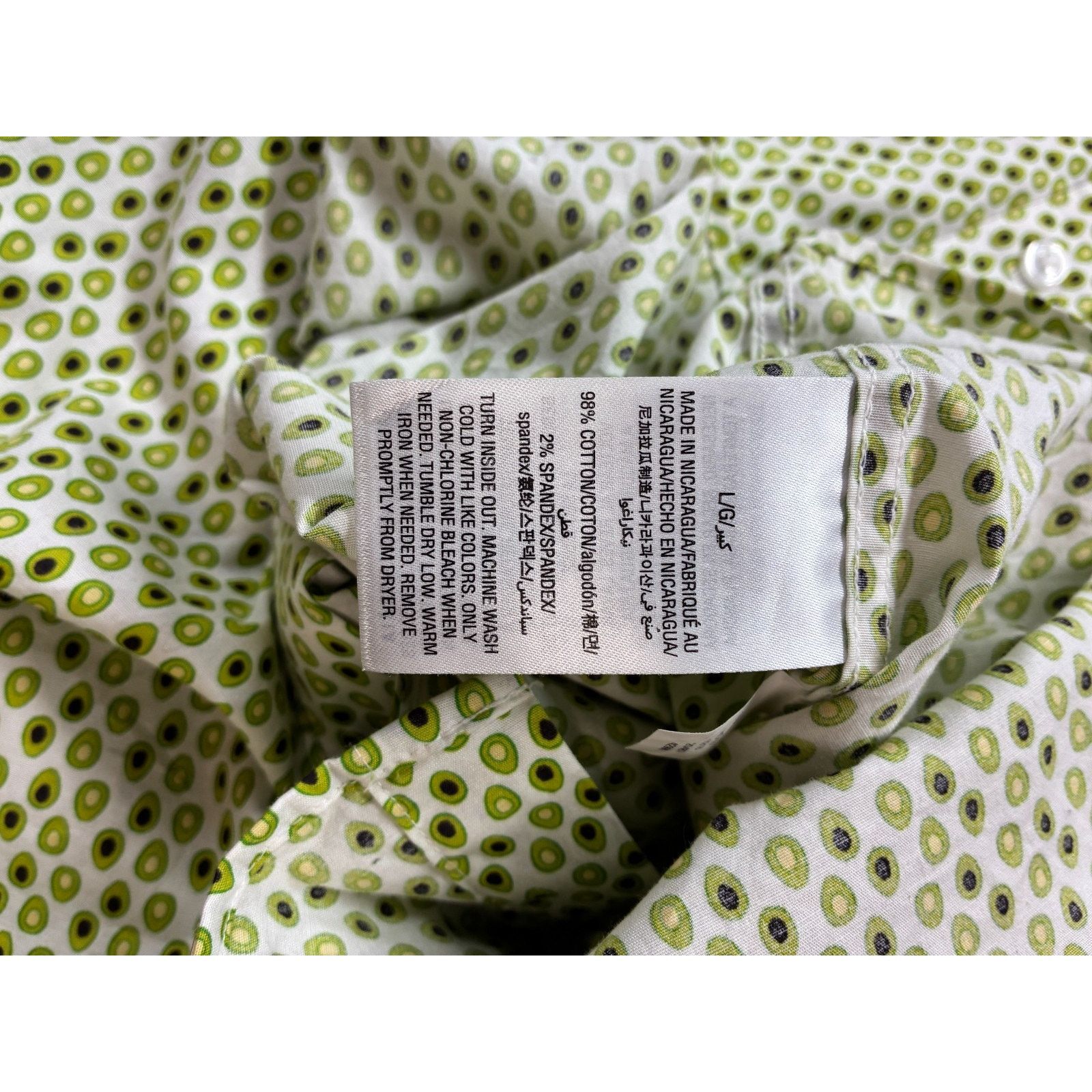 Club Room Club Room Men’s Button-Down Shirt Avocado Print Green Size US L / EU 52-54 / 3 - 6 Thumbnail