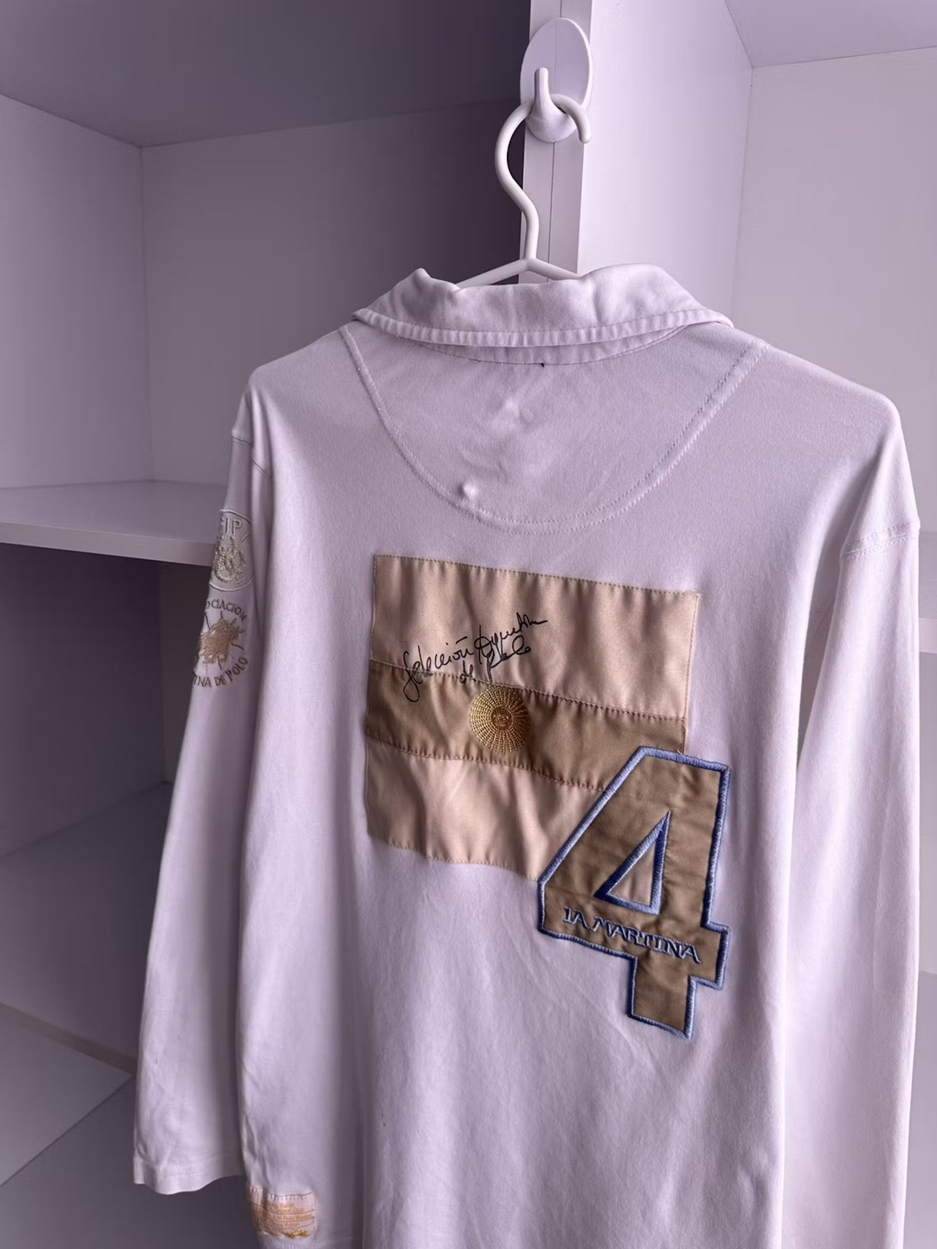 La Martina × Polo Ralph Lauren × Vintage Vintage La Martina Polo Team 4 Argentina Long Sleeve Rugby Size US M / EU 48-50 / 2 - 14 Thumbnail