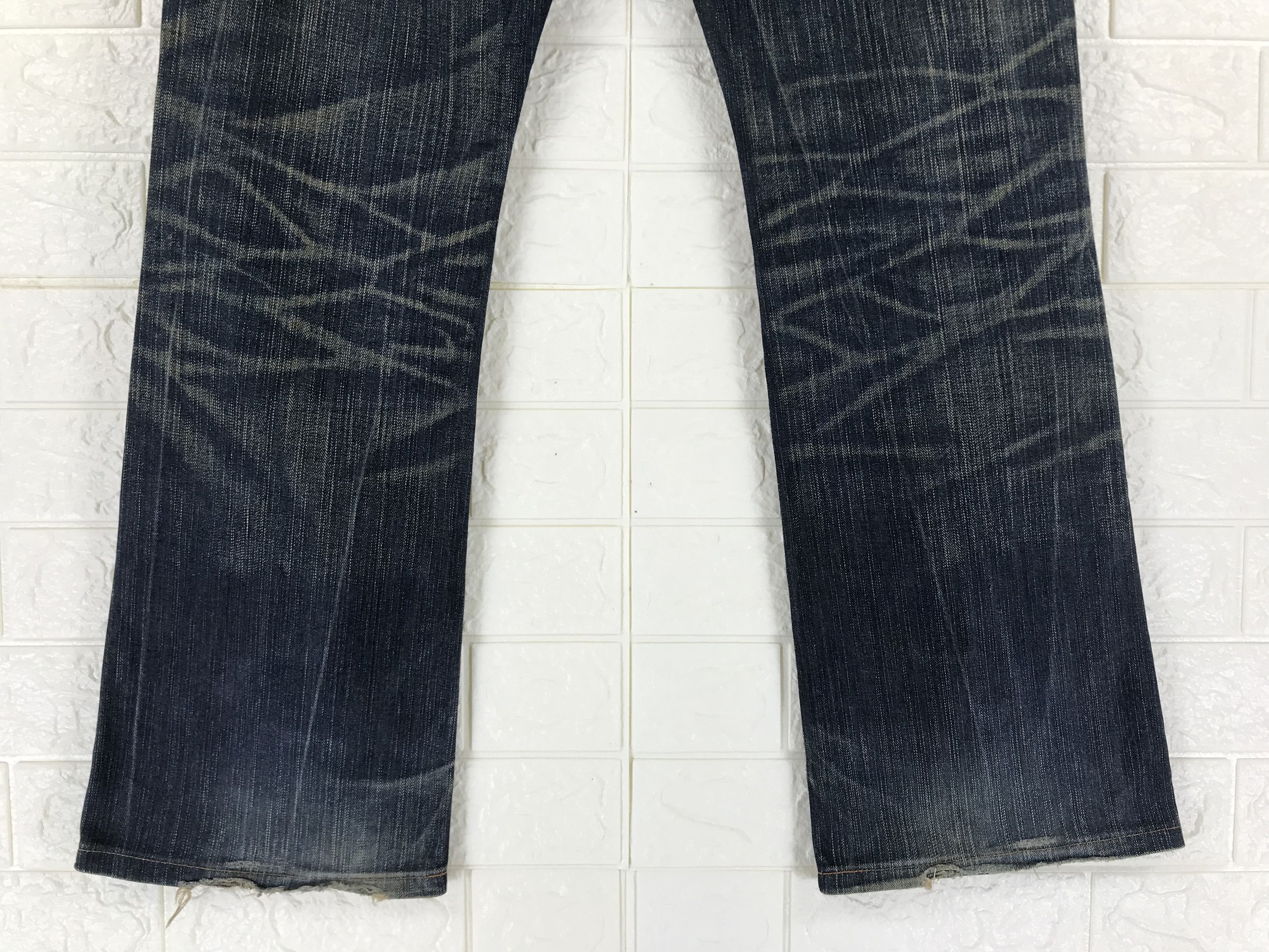 Edwin Vintage Edwin XV Buckle Back Rusty Washed Flare Jeans Size 28" / US 6 / IT 42 - 8 Thumbnail