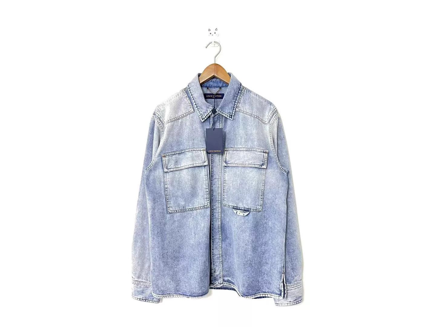 Louis Vuitton LV Blue Denim Shirt Jacket 6L Size US XXL / EU 58 / 5 - 1 Thumbnail