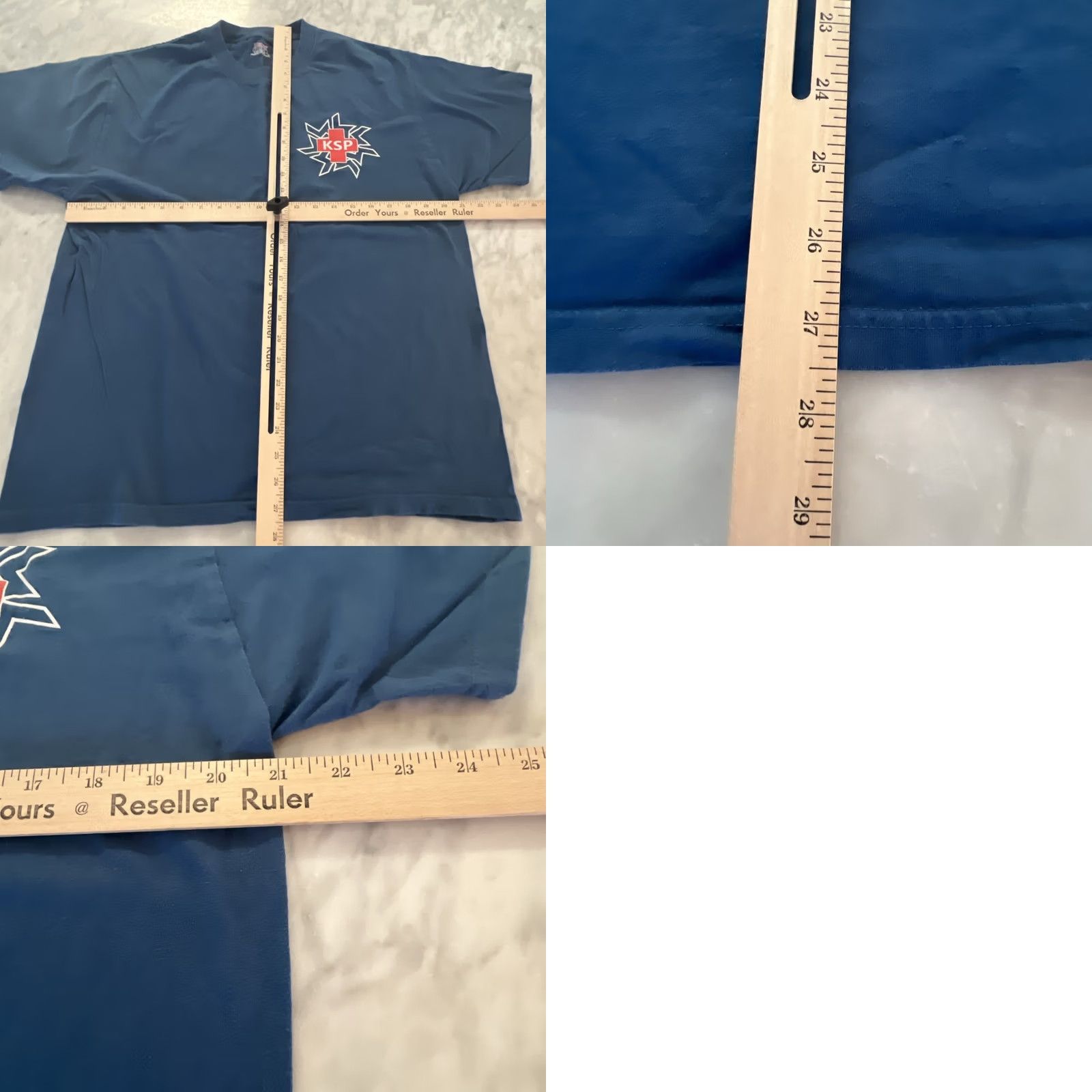 Doublet Hanes Beefy T Keystone Ski Patrol T Shirt Men’s Large Graphics Double Sided Blue Colorado Size US L / EU 52-54 / 3 - 8 Thumbnail