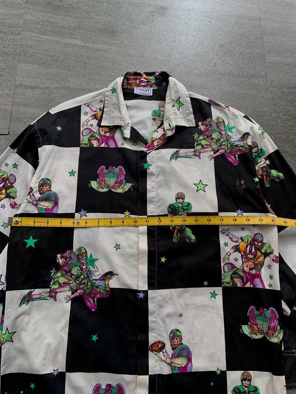 Versace FREE TAX ! Vintage Baseball Checkered Shirt Size US M / EU 48-50 / 2 - 10 Thumbnail