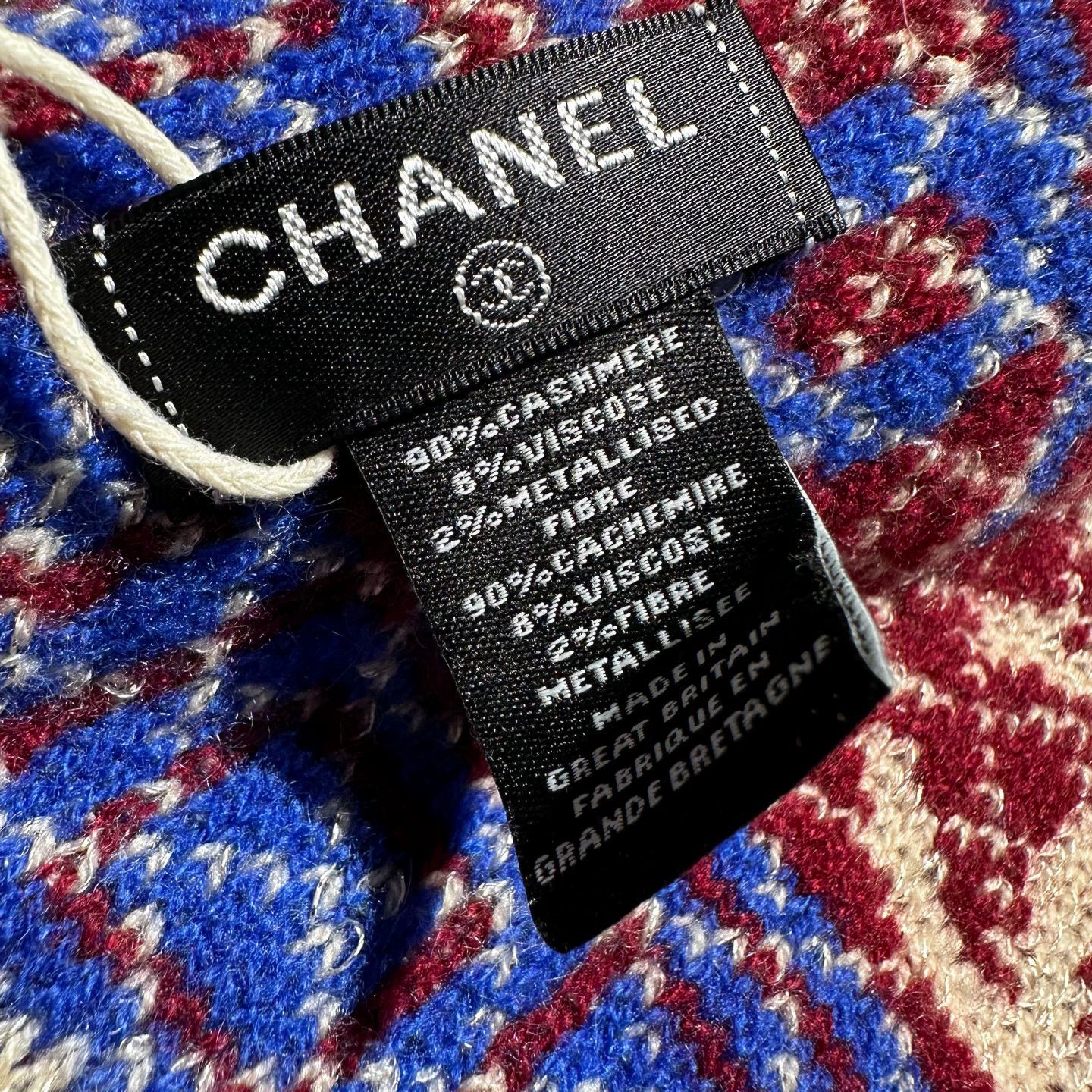 Chanel Chanel may157 Logo Cashmere Scarf Size ONE SIZE - 4 Thumbnail