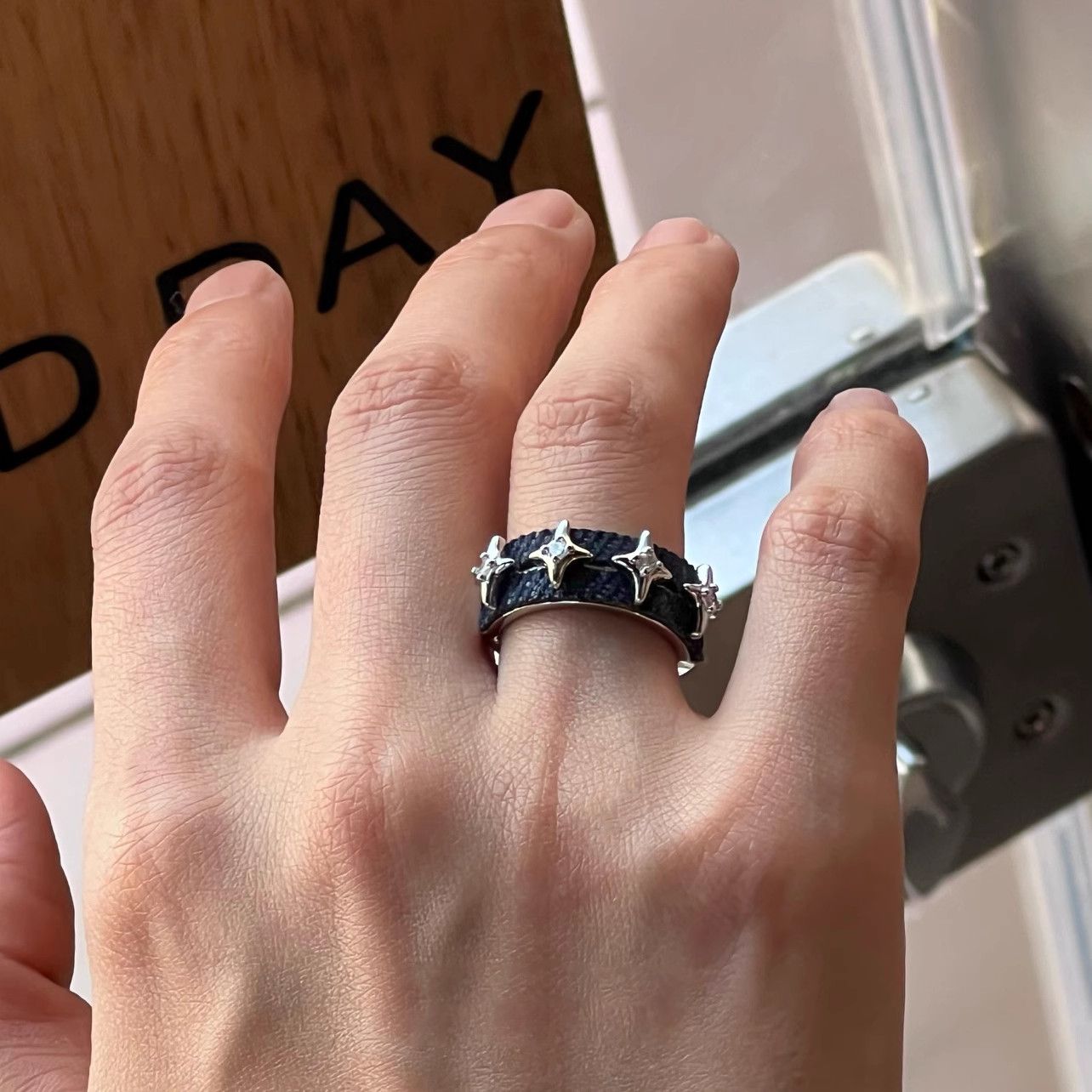 Jewelry Star Vibe Jewelry Rings Open Size Chrome Ring (Size 7-13) Size ONE SIZE - 2 Thumbnail