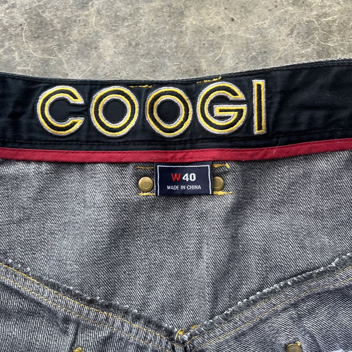 Vintage Y2K Black and Yellow Coogi Jean Shorts Jorts Baggy Skater 40 ...