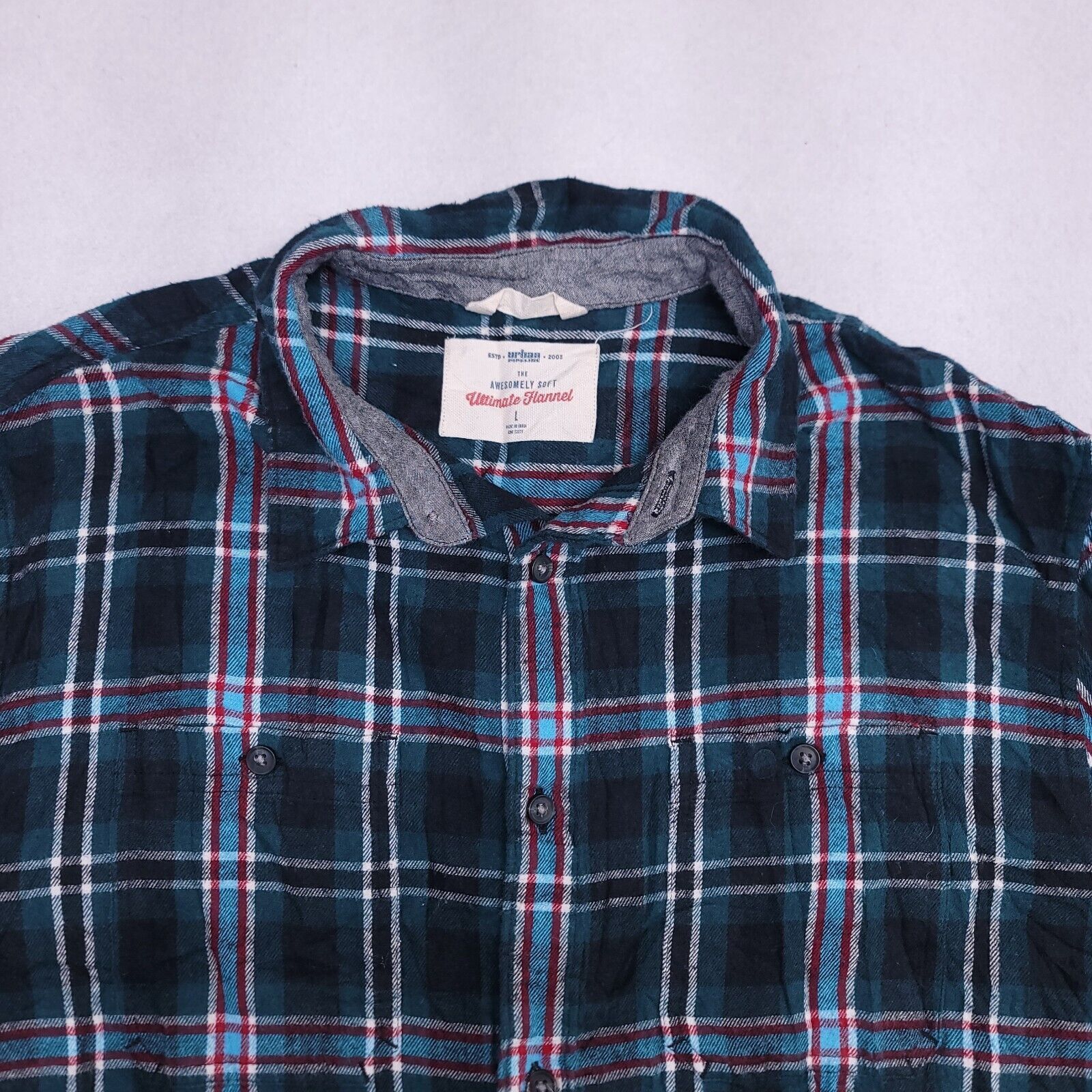 Urban Pipeline Urban Pipeline Tartan Flannel Shirt Mens Size Large L Green Size US L / EU 52-54 / 3 - 1 Thumbnail